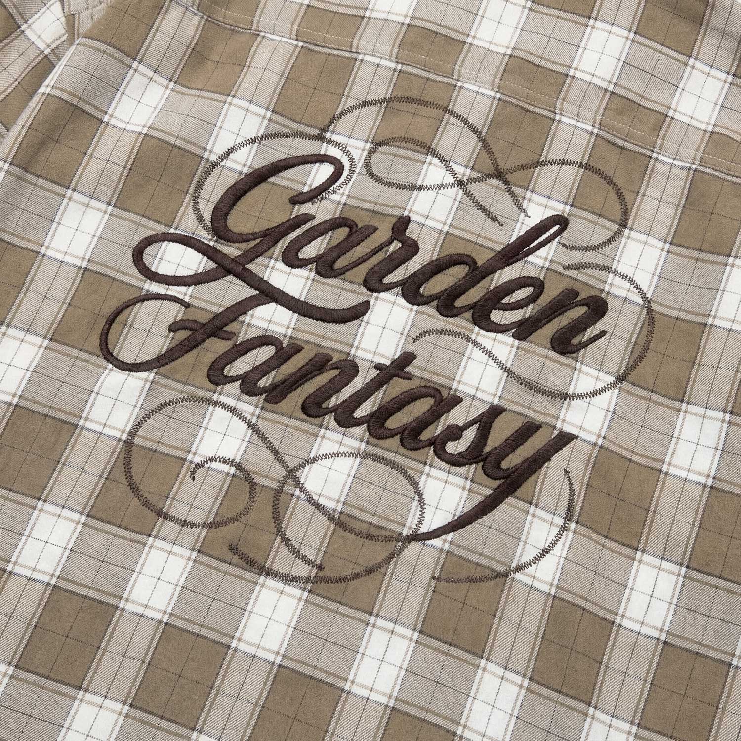 GARDEN PLAID SHIRT - CREAM