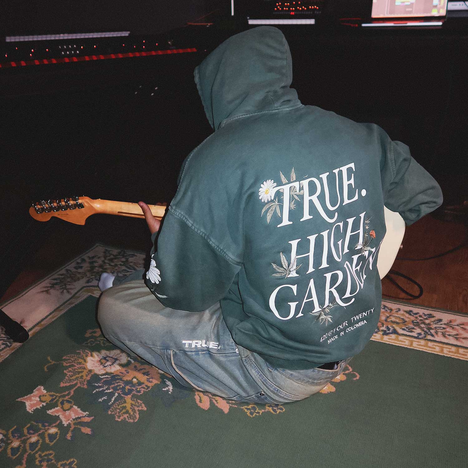 GARDEN HOODIE - WASHED PINE GREEN