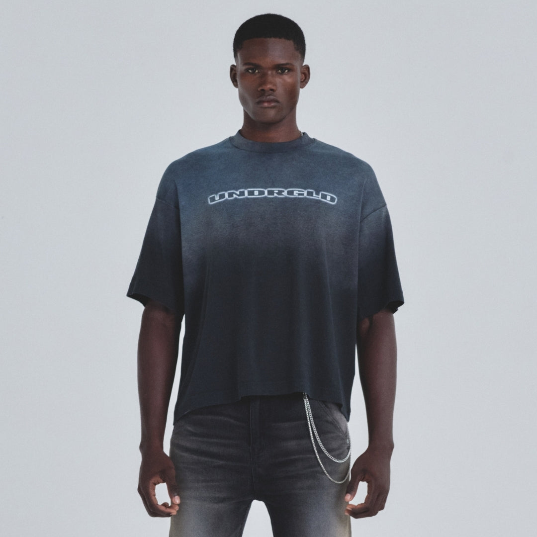 HOLY STATE BEAUTIFUL SOUL BOXY FIT TSHIRT MIDNIGHT BLACK