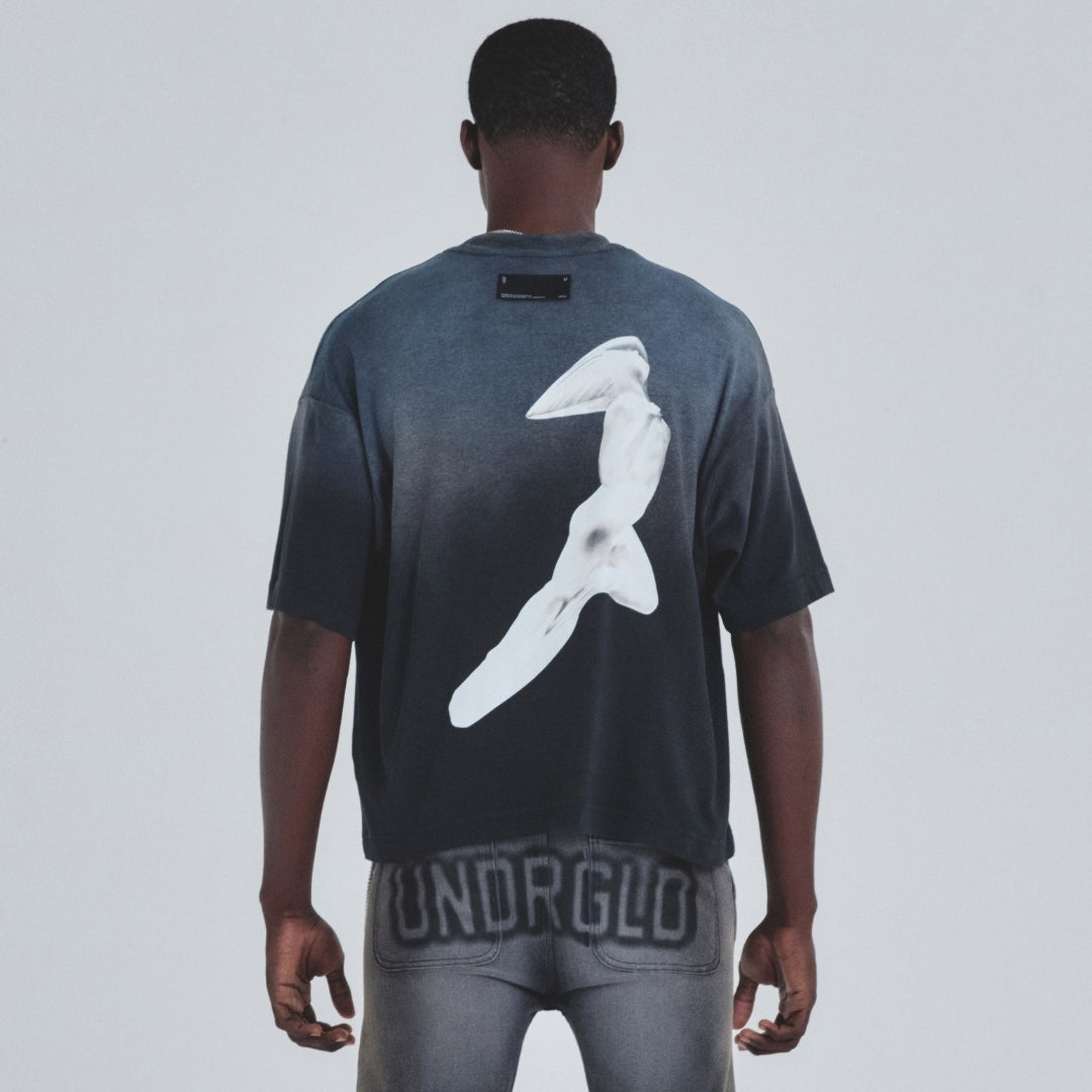 HOLY STATE BEAUTIFUL SOUL BOXY FIT TSHIRT MIDNIGHT BLACK