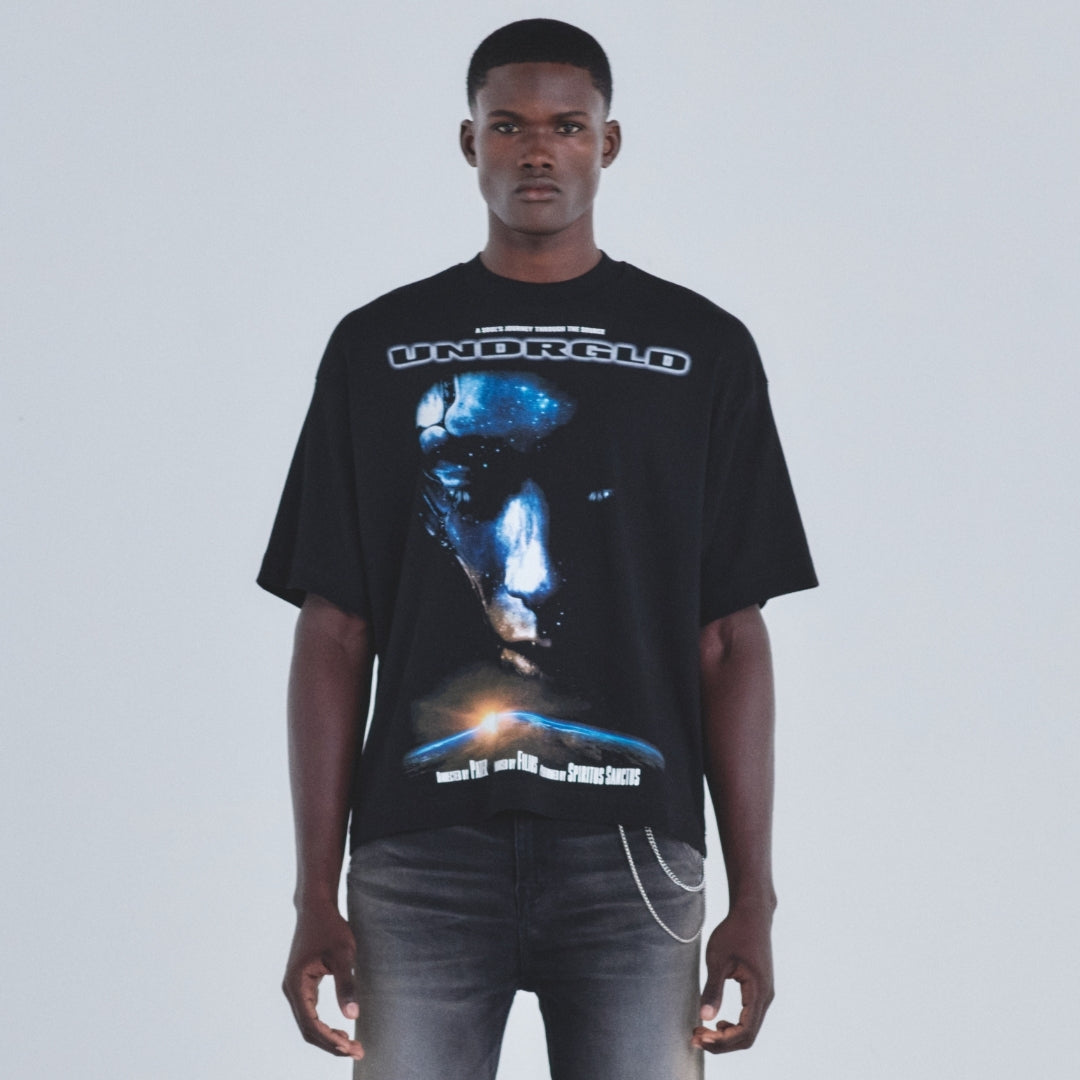 HOLY STATE JOURNEY BOXY FIT TSHIRT BLACK