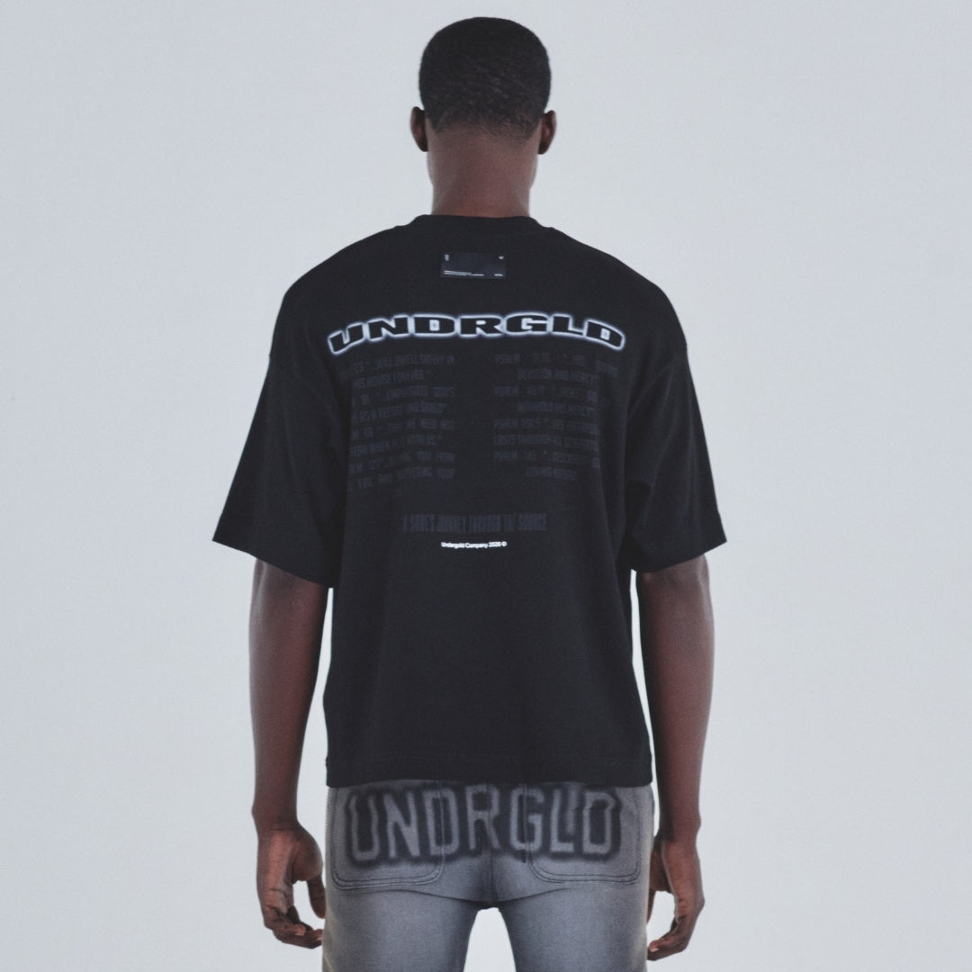 HOLY STATE JOURNEY BOXY FIT TSHIRT BLACK