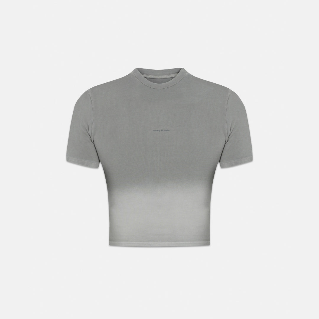 HOLY STATE UNDGLD LONG BABY TEE - FADED GRAY