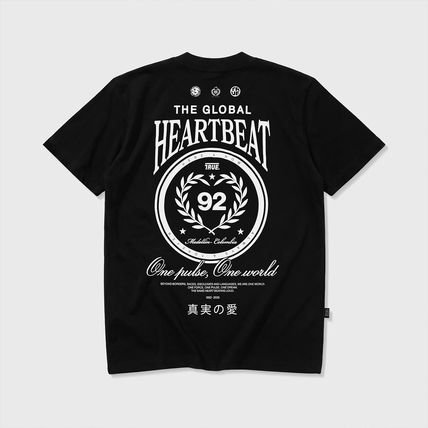 HEARTBEAT T-SHIRT - BLACK