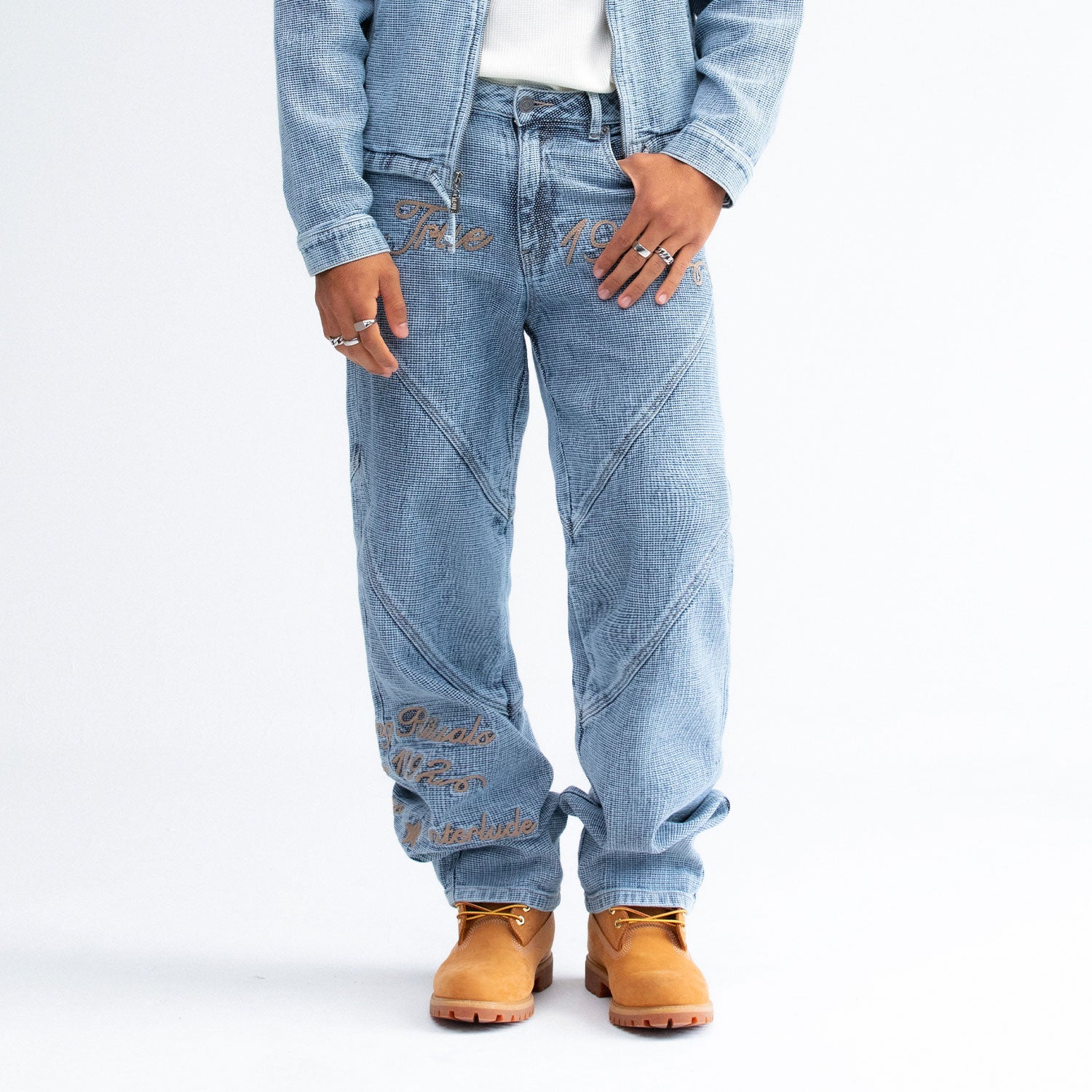 INTERLUDE LOOSE PANTS - BLUE