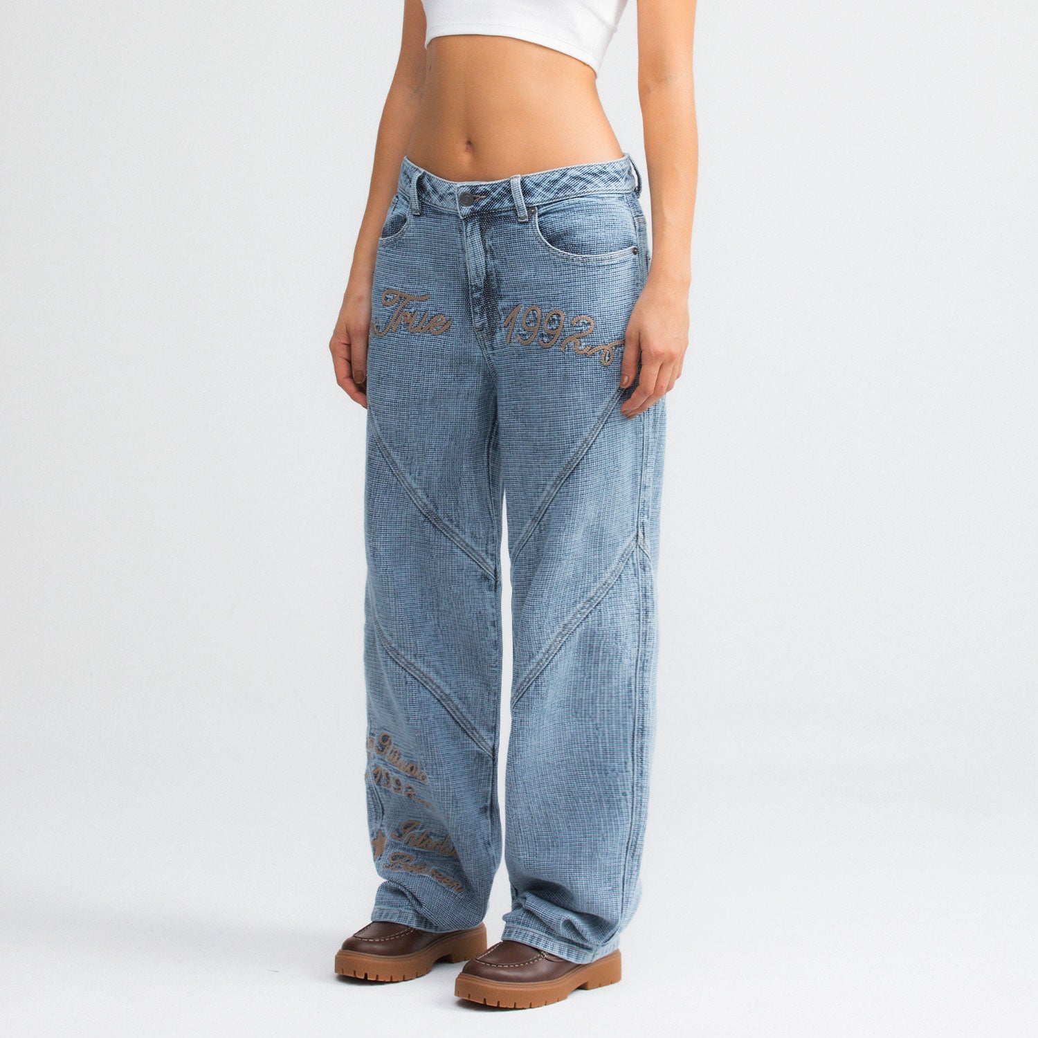 INTERLUDE LOOSE PANTS - BLUE