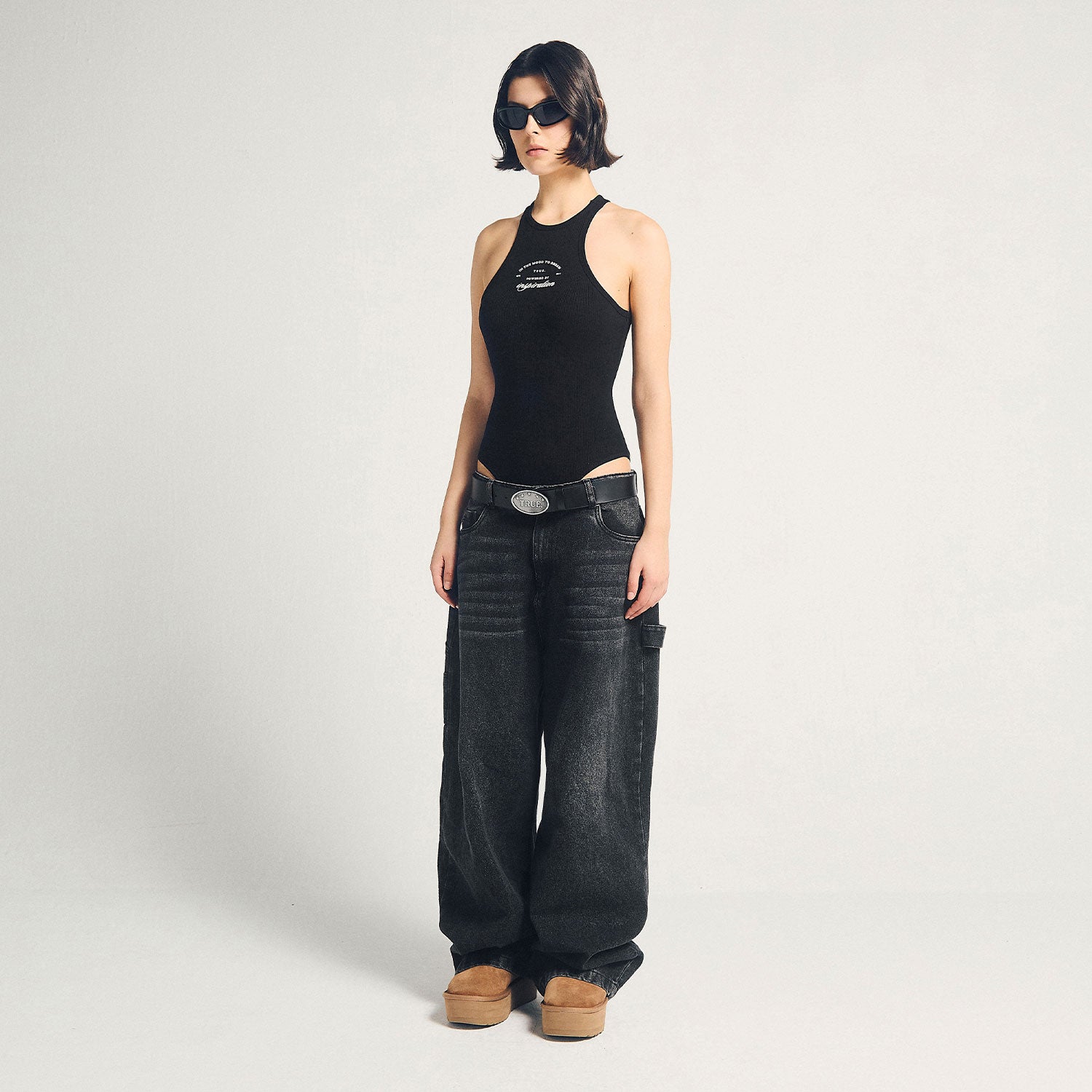 INSPIRATION RIBBED BODY - BLACK