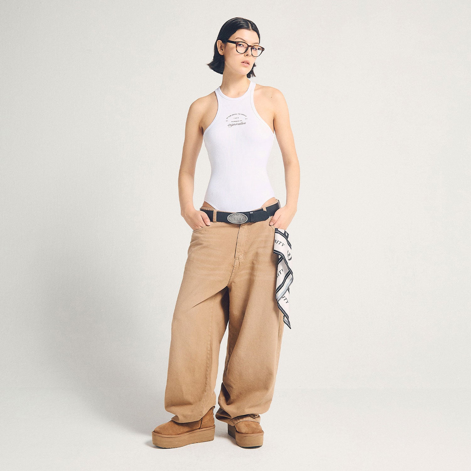 INSPIRATION RIBBED BODY - WHITE