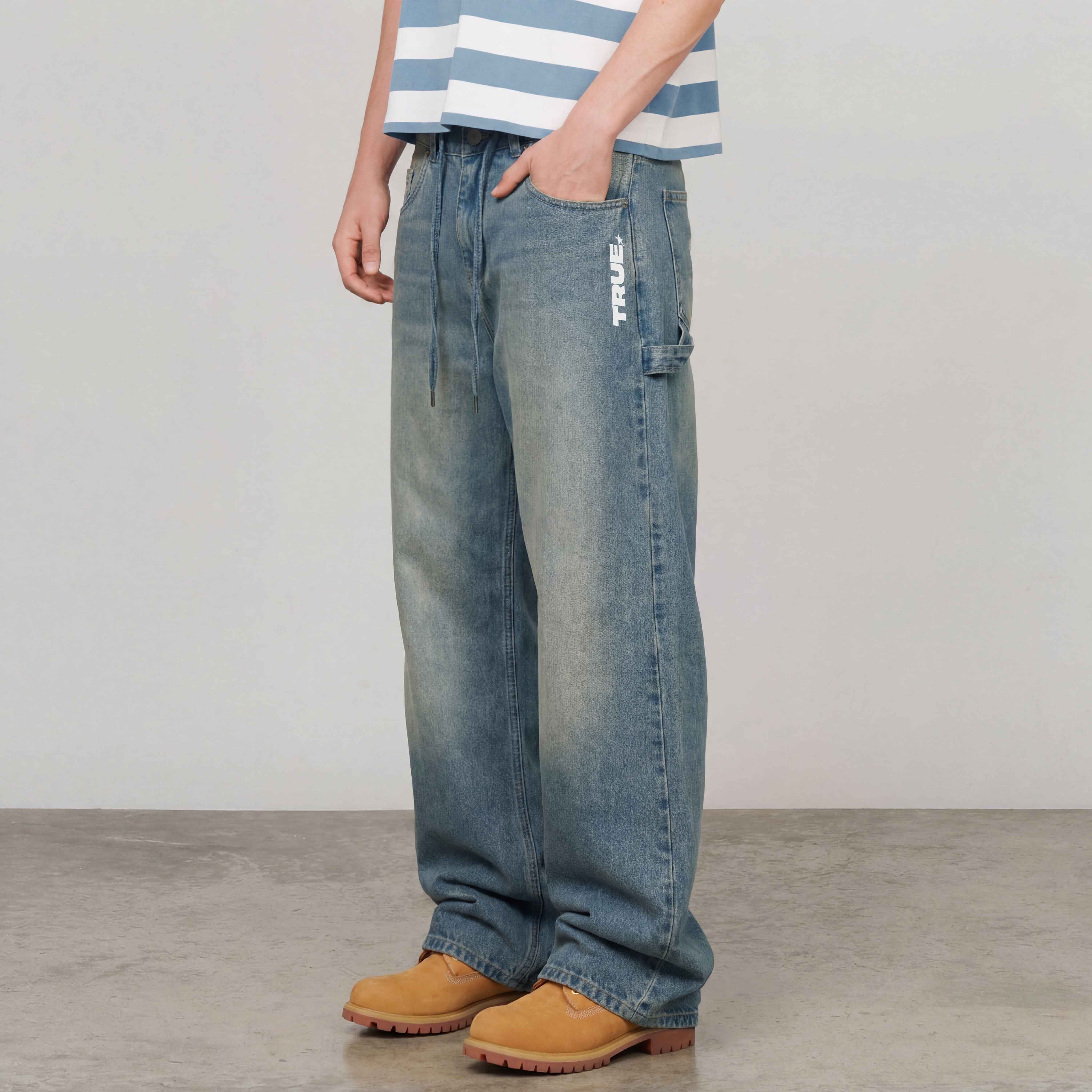 INTUITION DENIM PANT - BLUE