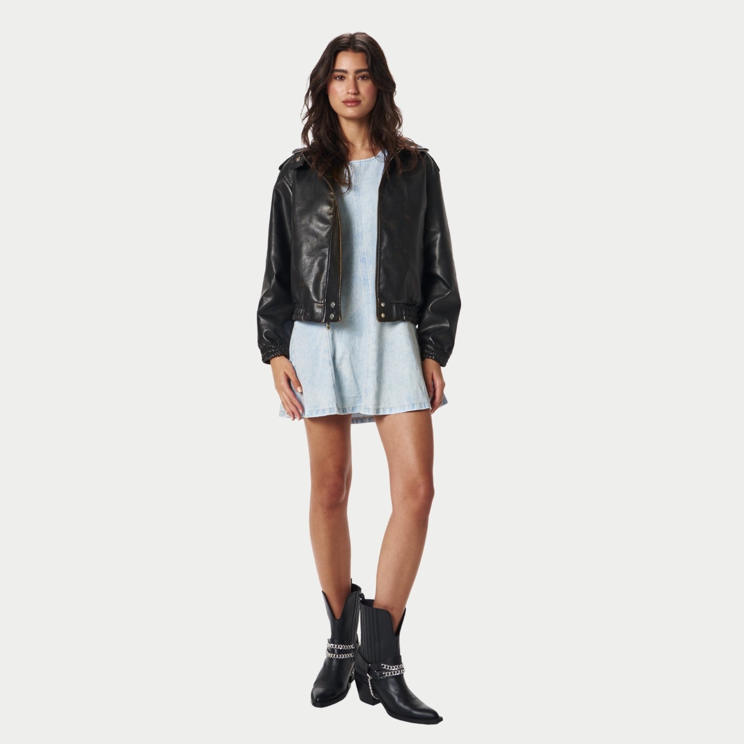 JORDY MINI DRESS BABY BLUE