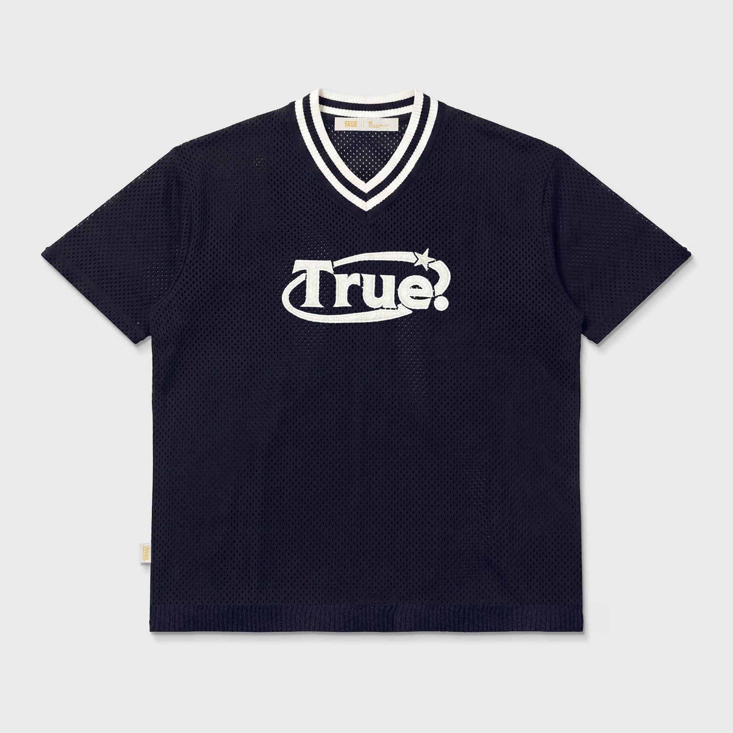 OVERSIZED KNITTED JERSEY - NAVY BLUE