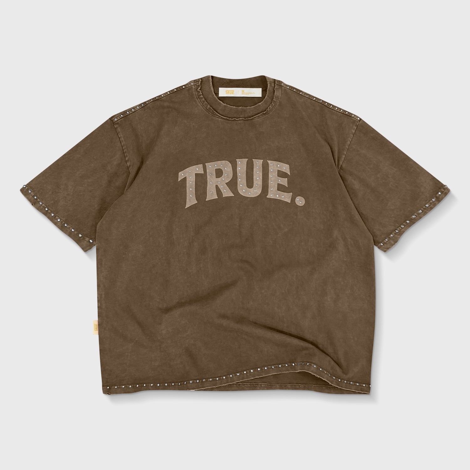 LATINOS VINTAGE BOXY TEE - BROWN