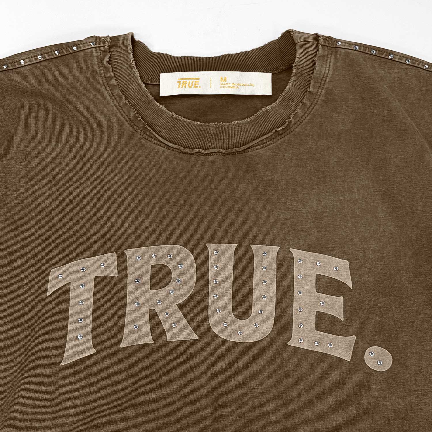 LATINOS VINTAGE BOXY TEE - BROWN