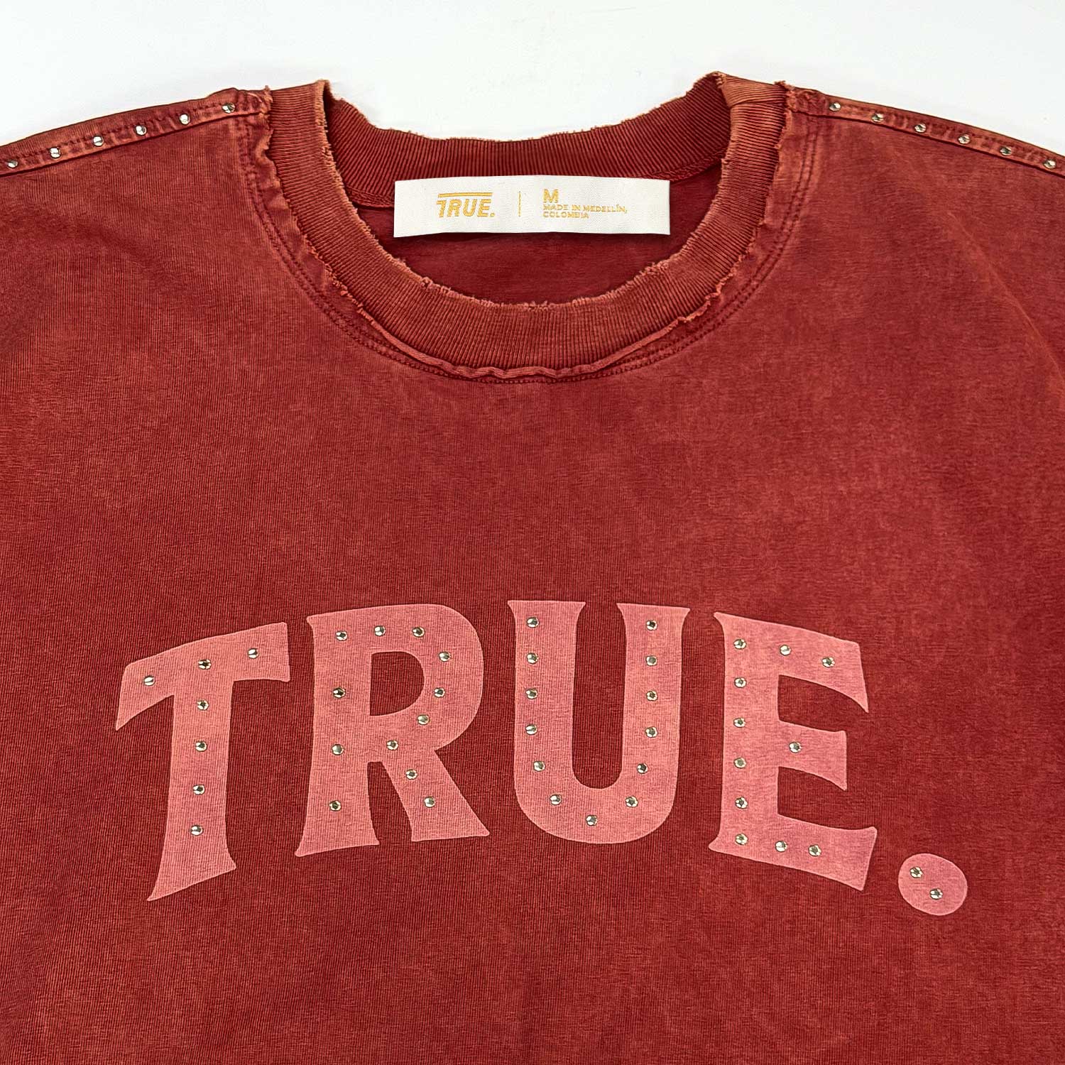 LATINOS VINTAGE BOXY TEE - BURGUNDY