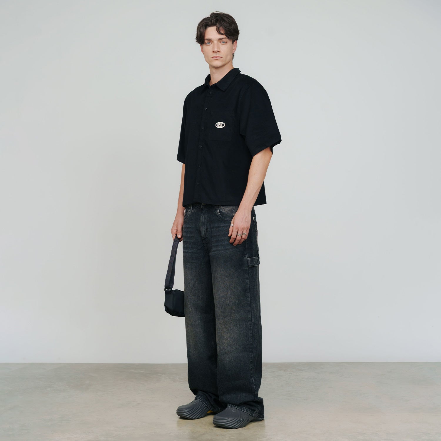 MIDNIGHT CORDUROY SHIRT - BLACK