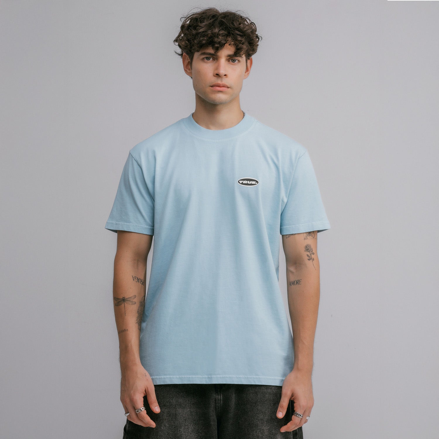 MOONLIGHT REGULAR T-SHIRT - PASTEL BLUE