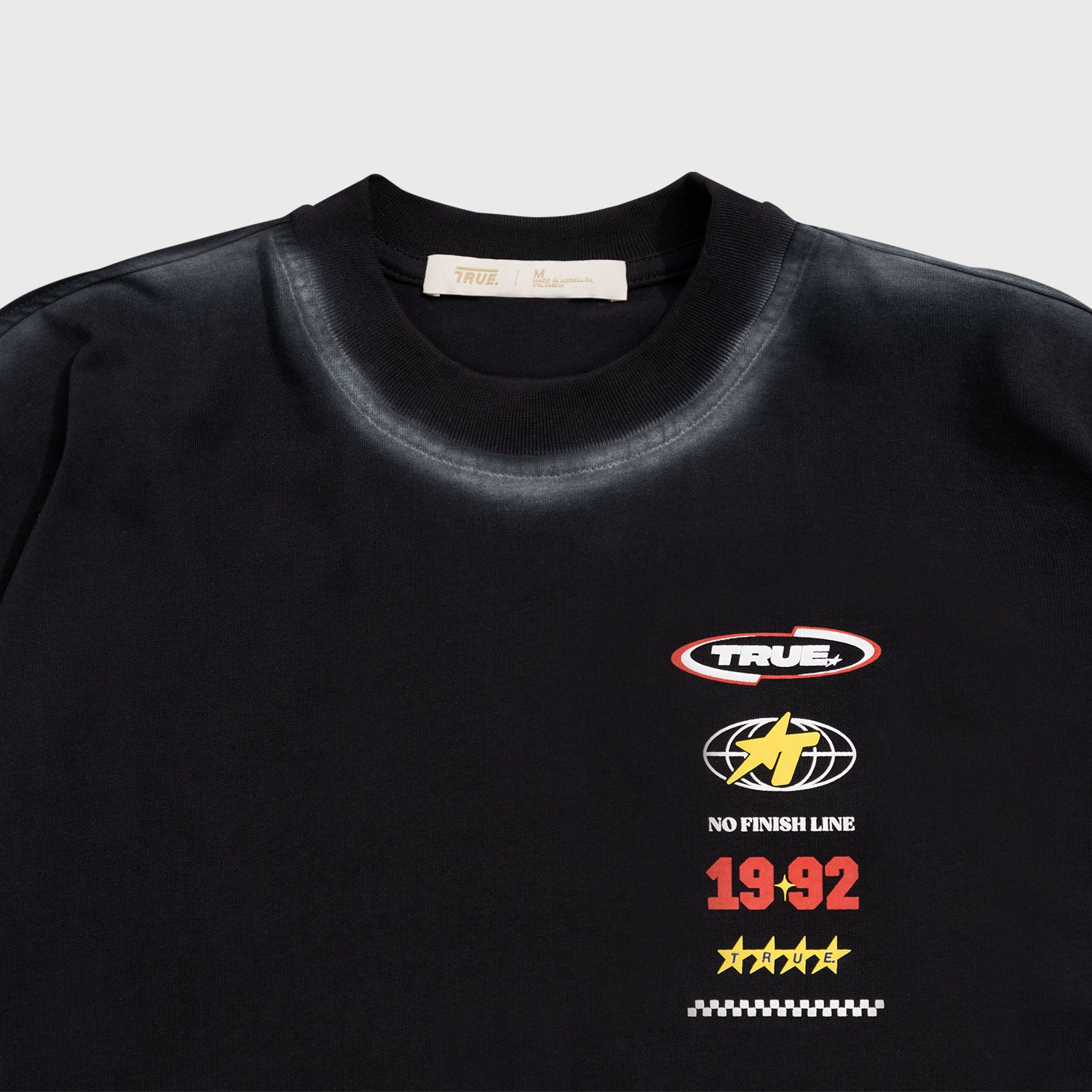 NO FINISH LINE OVERSIZED T-SHIRT - BLACK