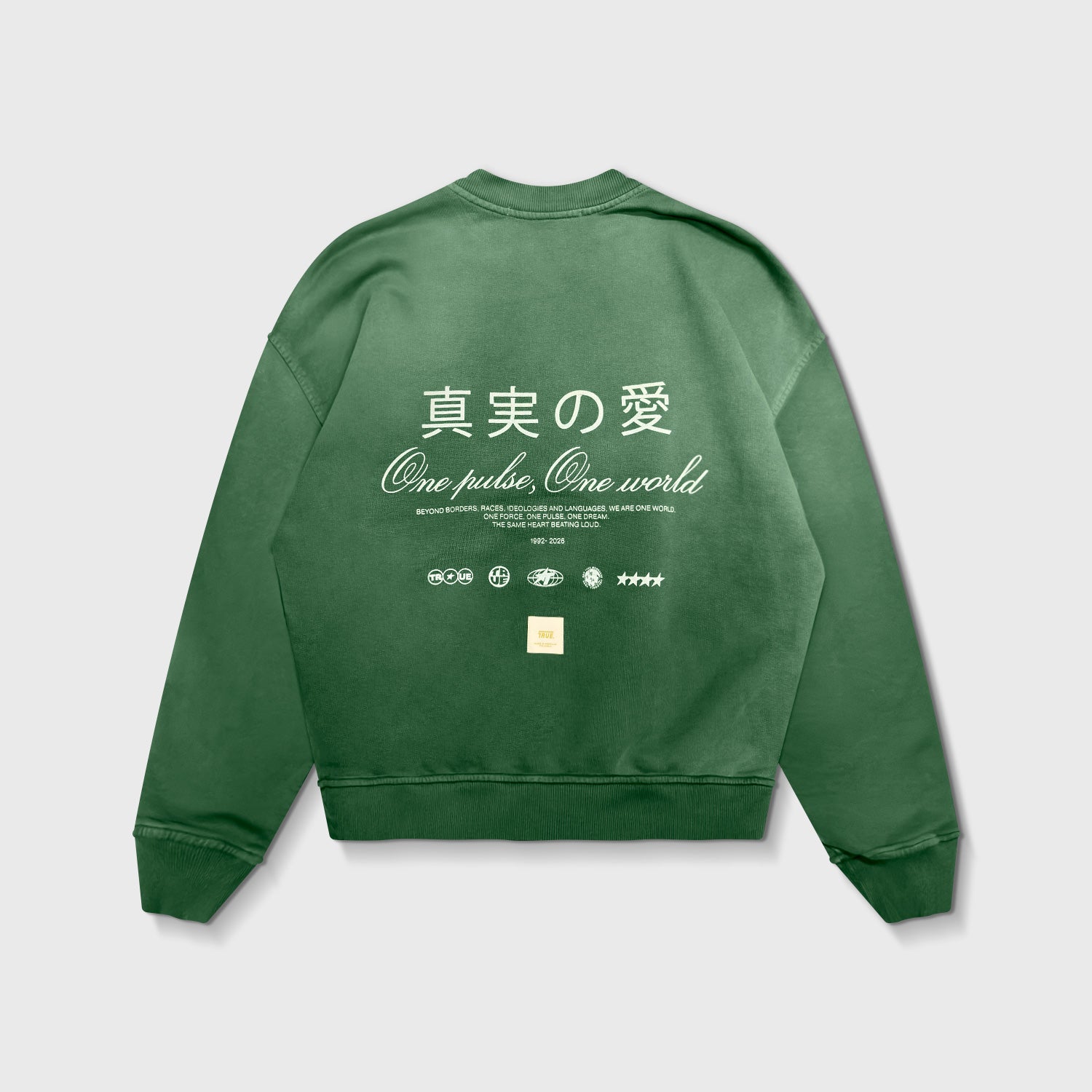 ONE PULSE CREWNECK - GRADIENT GREEN
