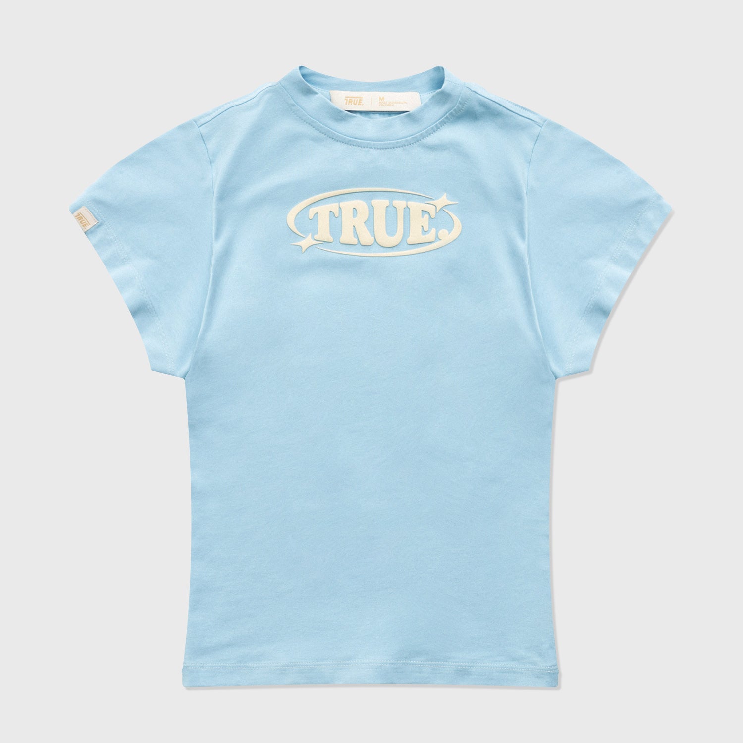 PASTEL FITTED TEE - BABY BLUE
