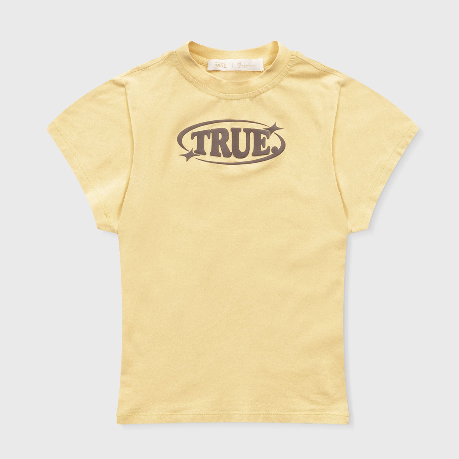 PASTEL FITTED TEE - BUTTER YELLOW