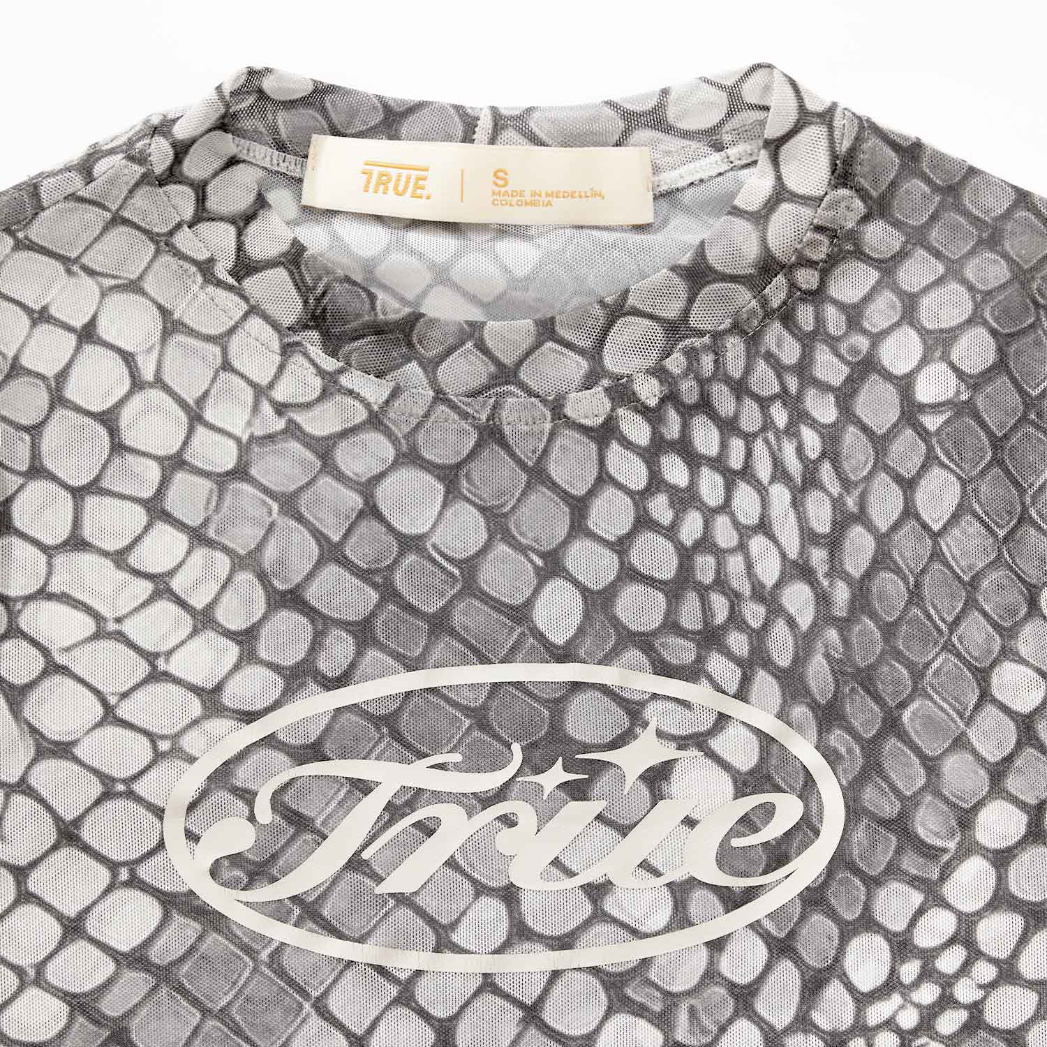 PYTHON MESH LS TEE - GRAY