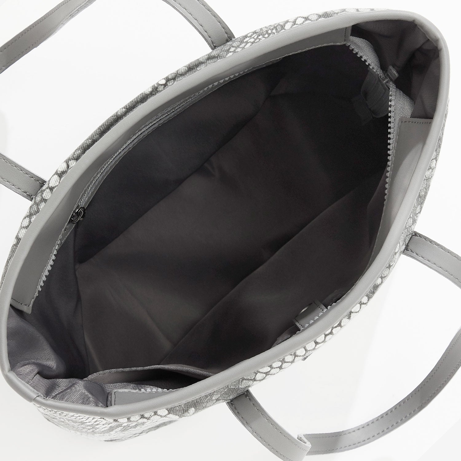 PYTHON SHOPPER BAG - GRAY