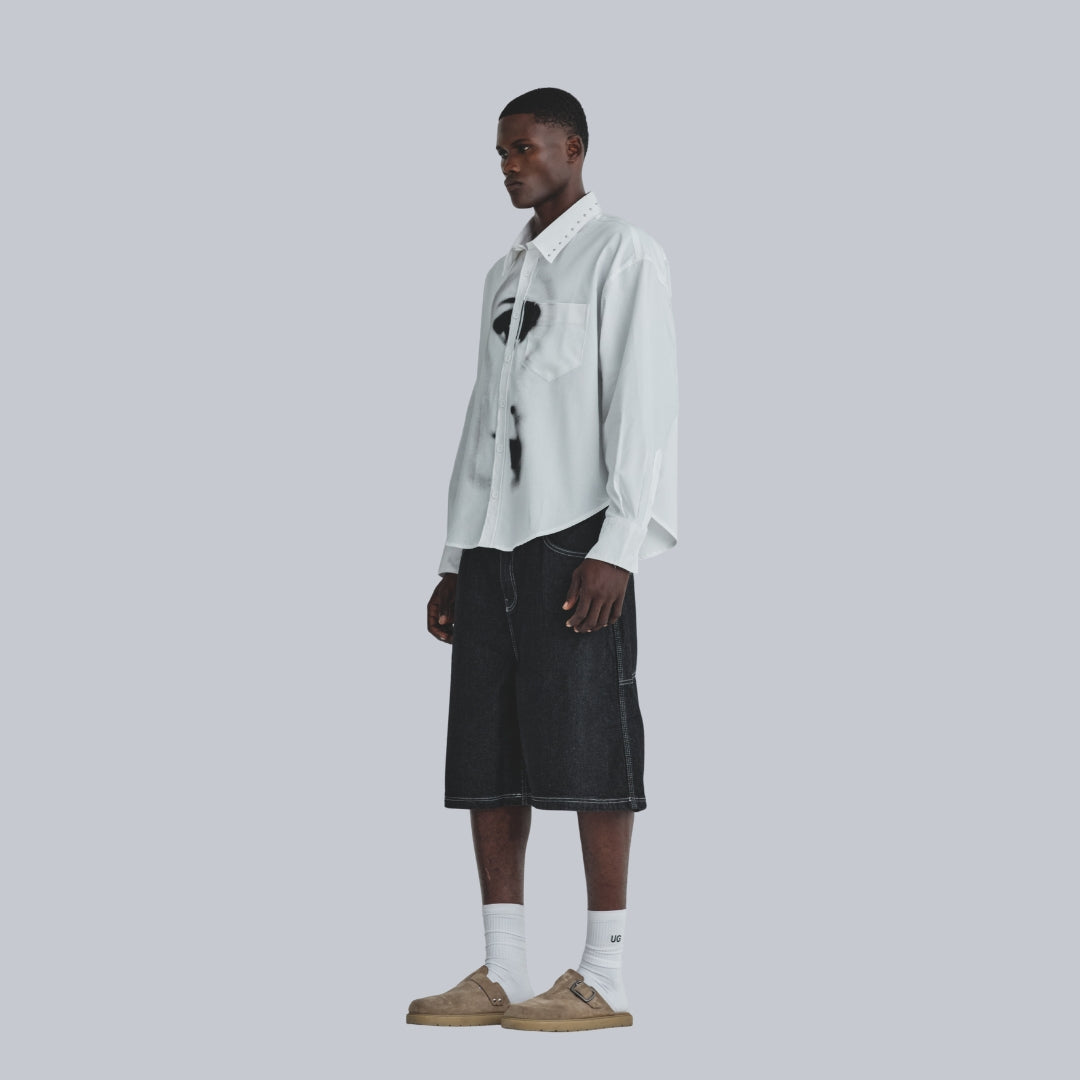 REVELATION STELLAR BOXY FIT LS SHIRT- BONE