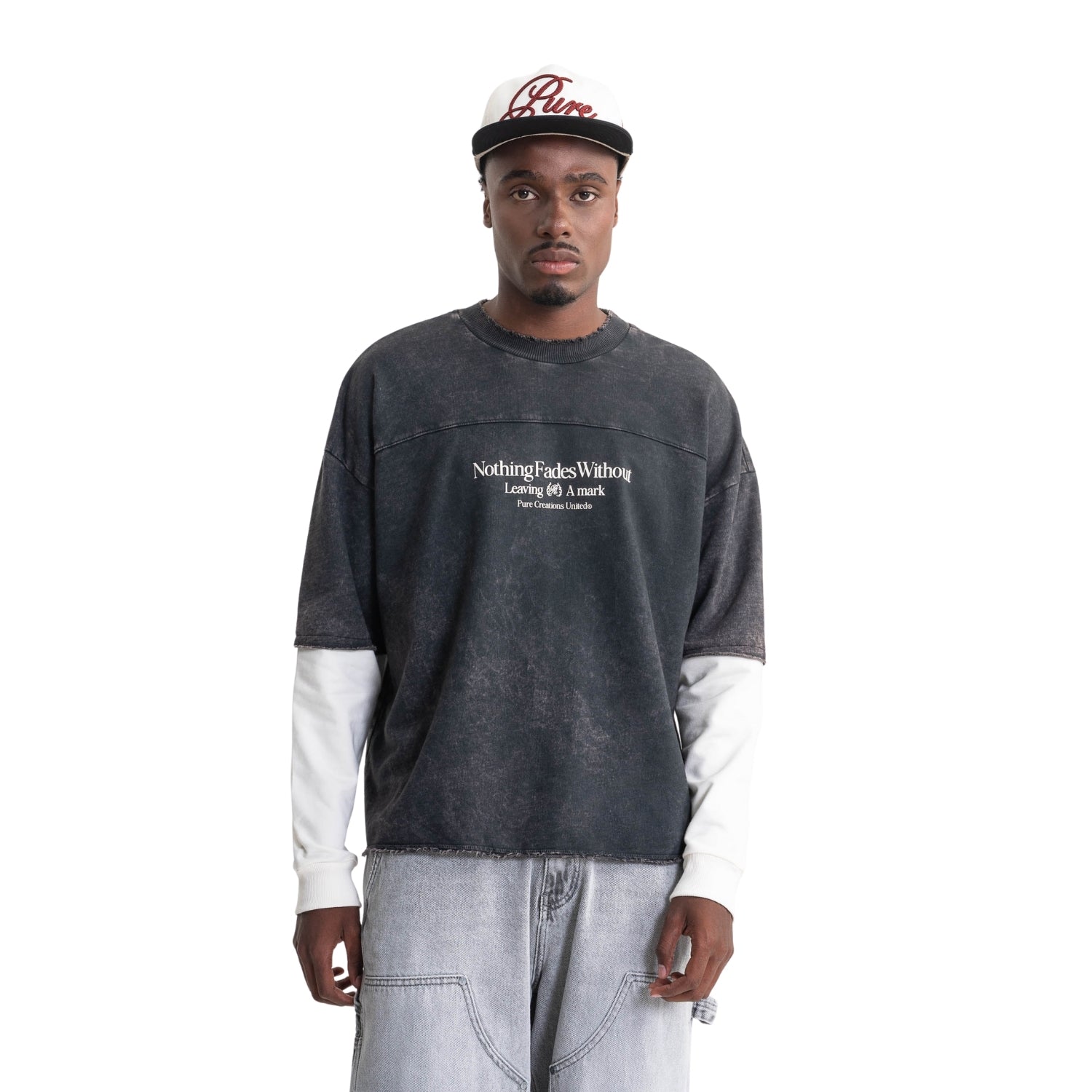 RUSTIC BLACK LONG SLEEVE T-SHIRT