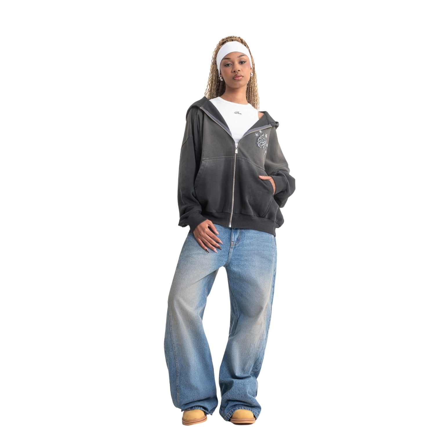 RUSTIC ZIPPER HOODIE