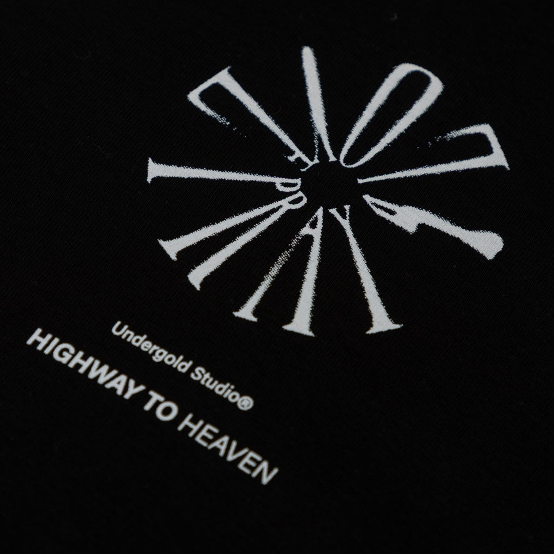 SPRING PRAY 4 LOVE BOXY FIT TSHIRT - BLACK