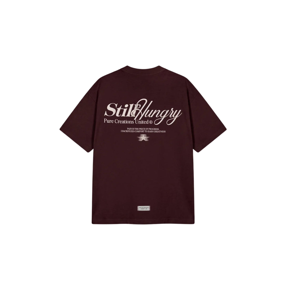 STILL HUNGRY BURBUNDY T-SHIRT