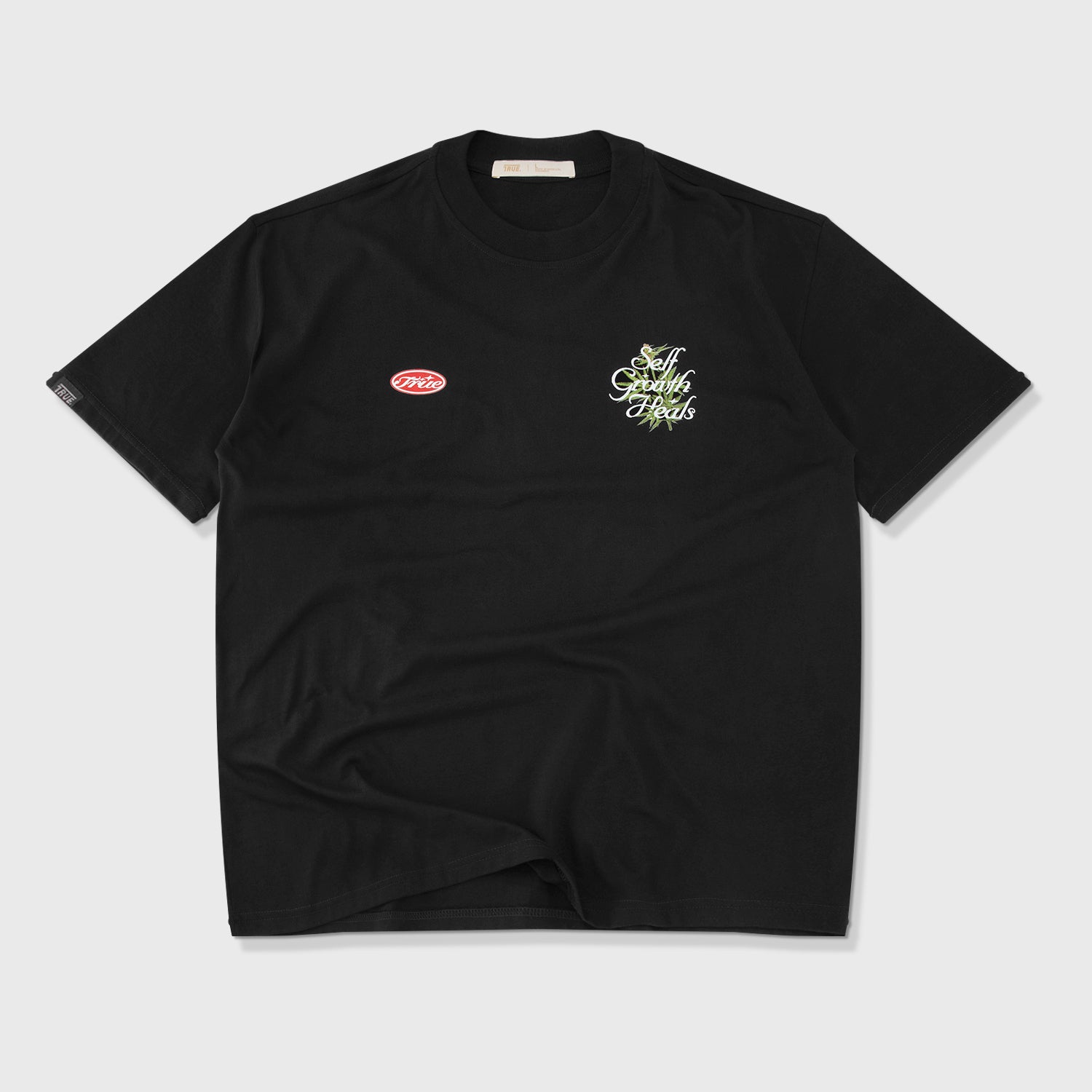 SELF GROWTH OVERSIZED T-SHIRT - BLACK