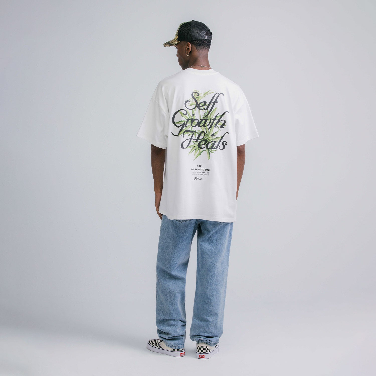 SELF GROWTH OVERSIZED T-SHIRT - CREAM