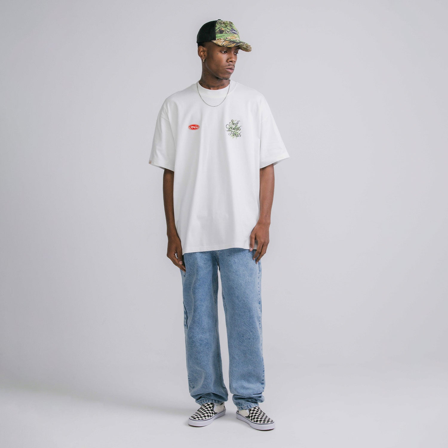 SELF GROWTH OVERSIZED T-SHIRT - CREAM