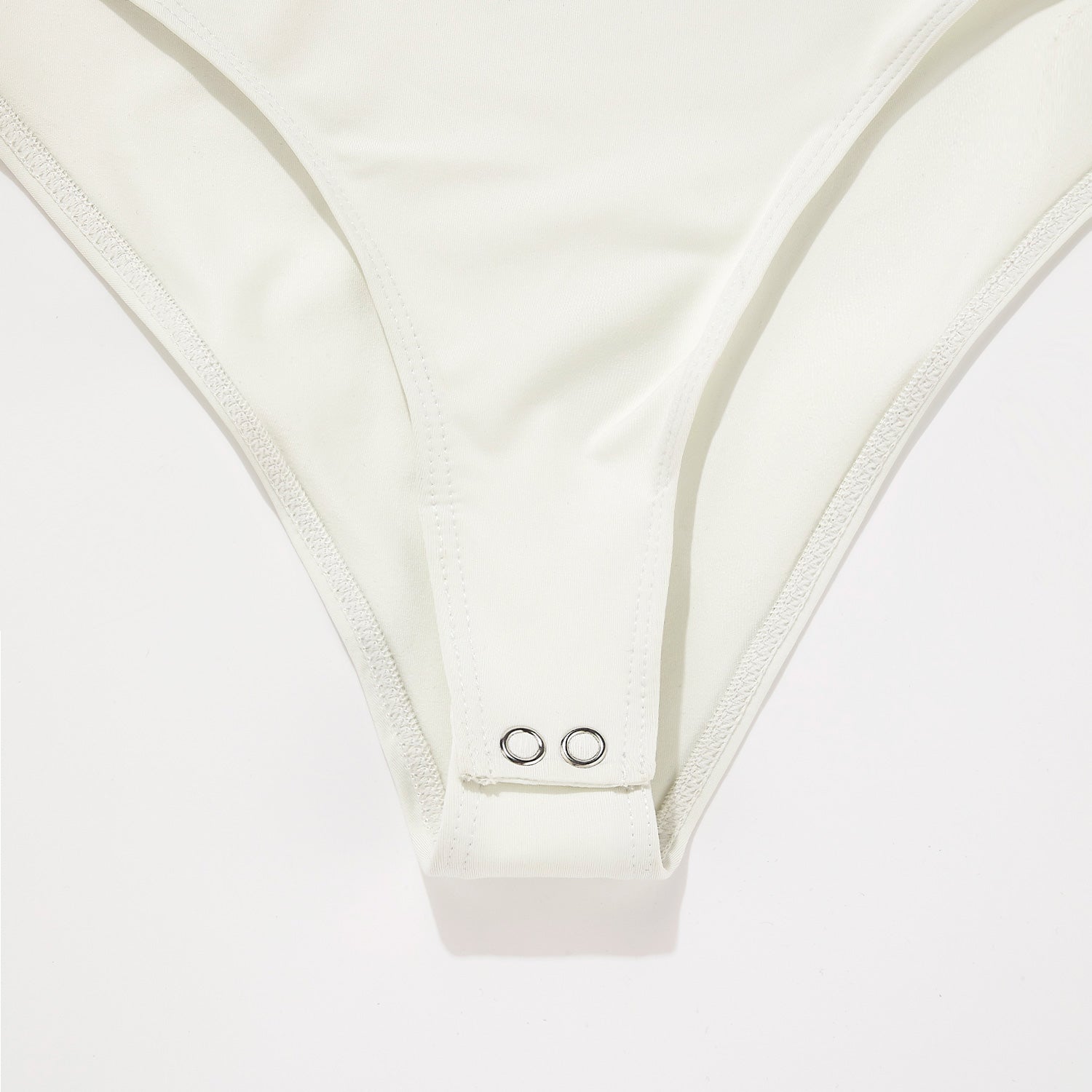 SHORT SLEEVE CREWNECK BODYSUIT - CREAM