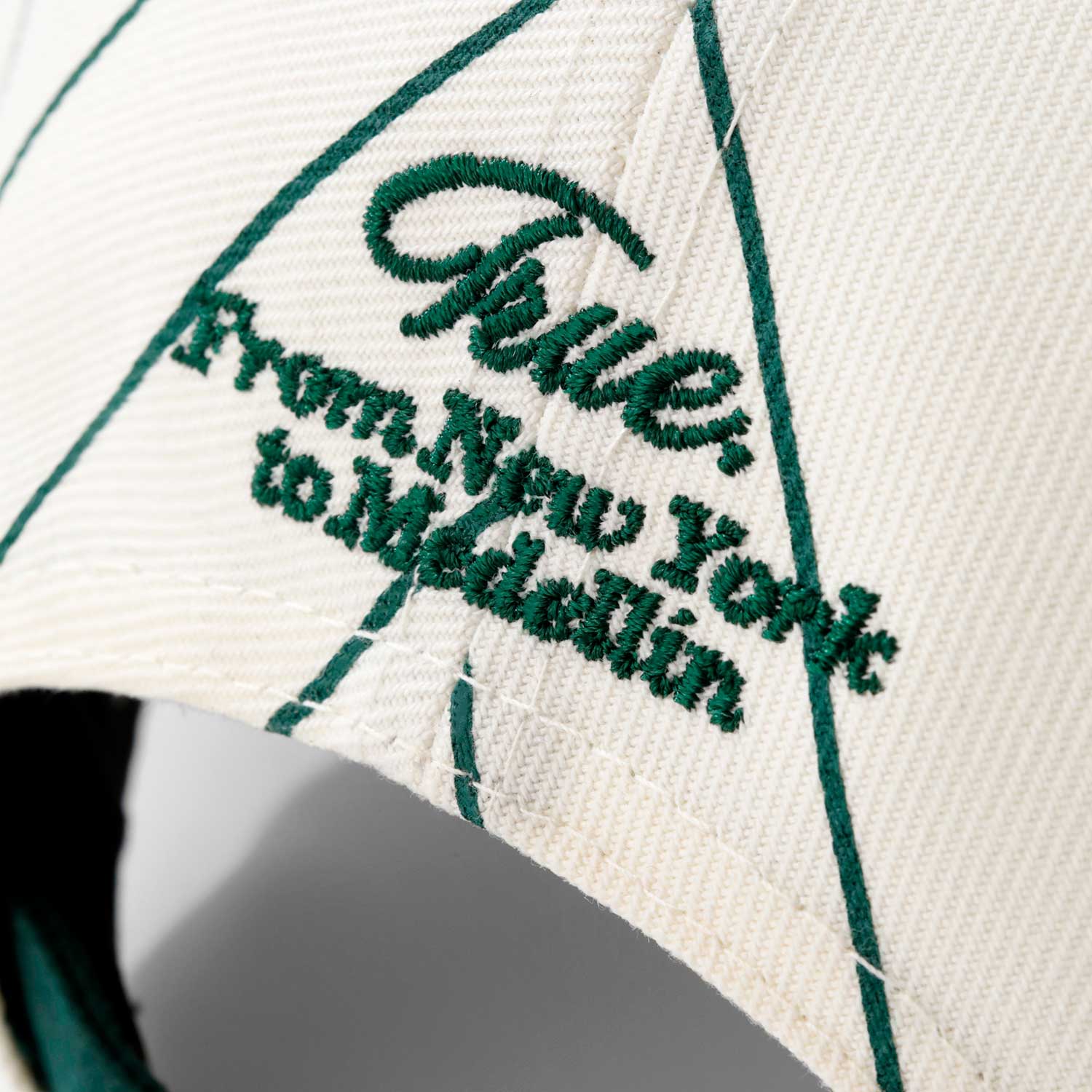 TRUE X NEW ERA 940 PINESTRIPE DK GREEN