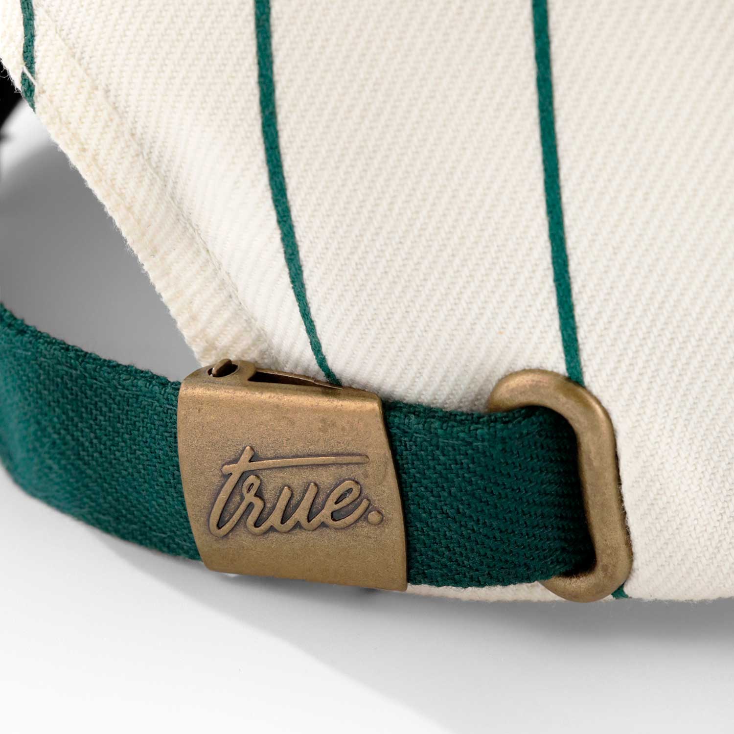 TRUE X NEW ERA 940 PINESTRIPE DK GREEN