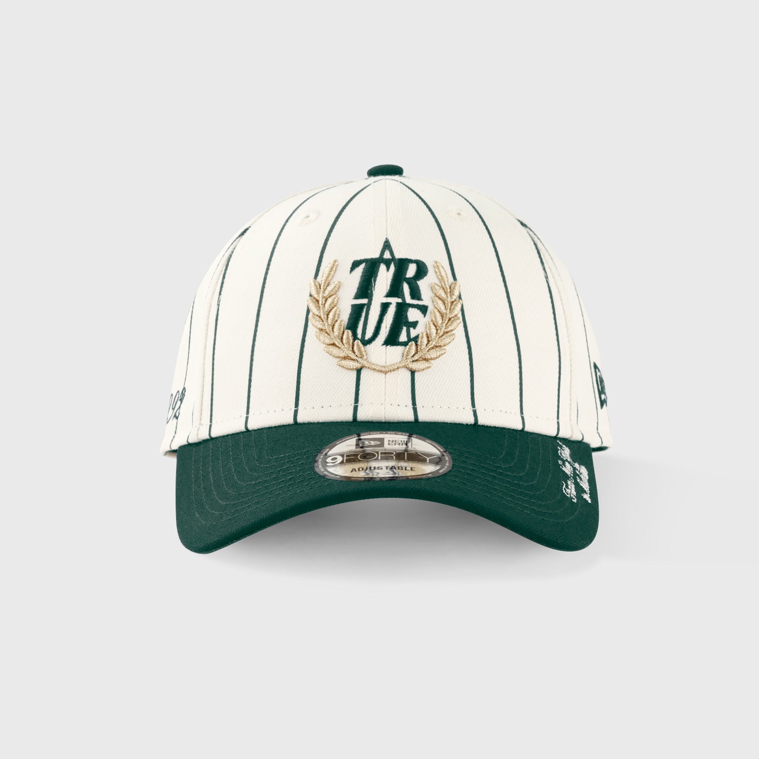 TRUE X NEW ERA 940 PINESTRIPE DK GREEN