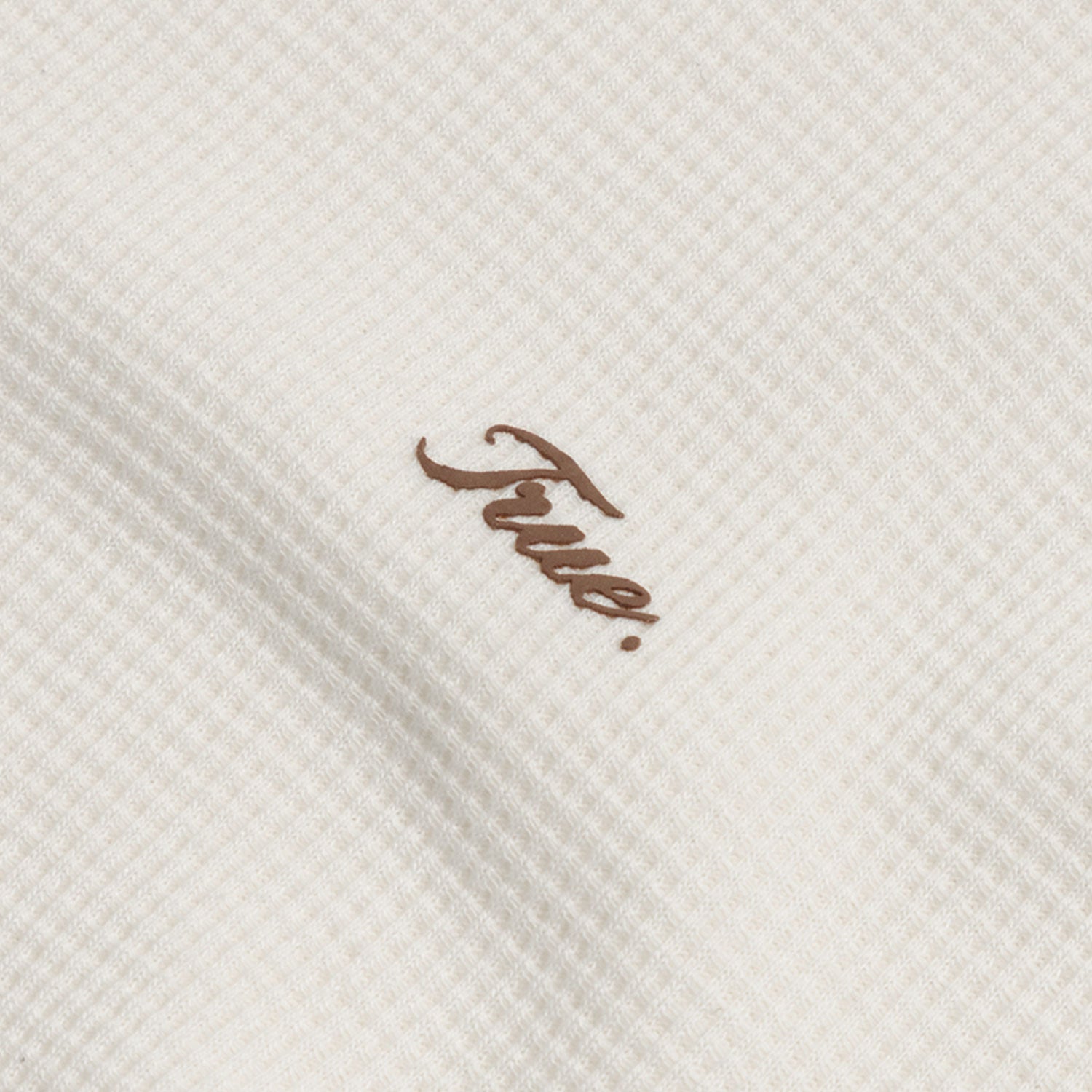 TEXTURED BOXY TEE - CREAM