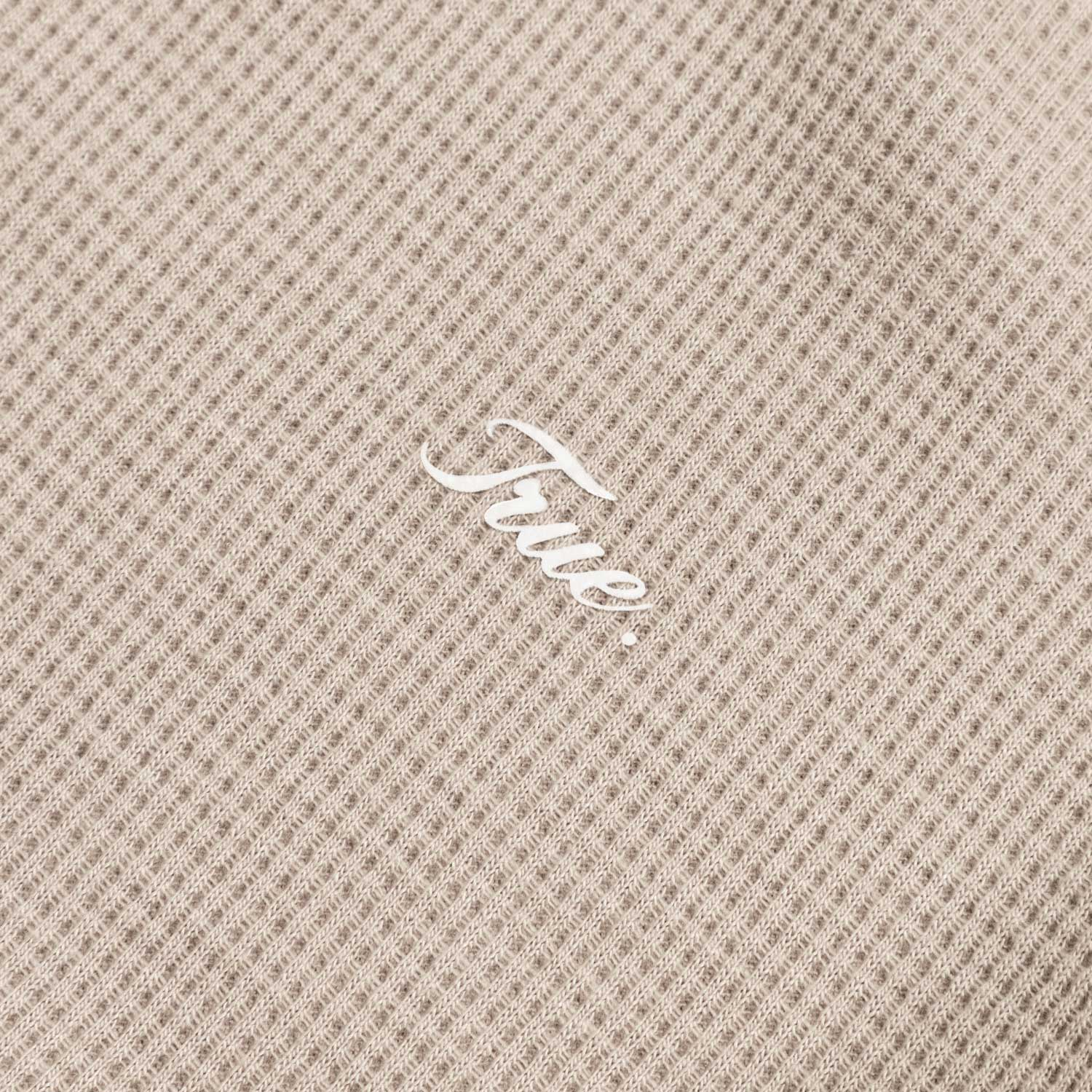 TEXTURED BOXY TEE - SAND