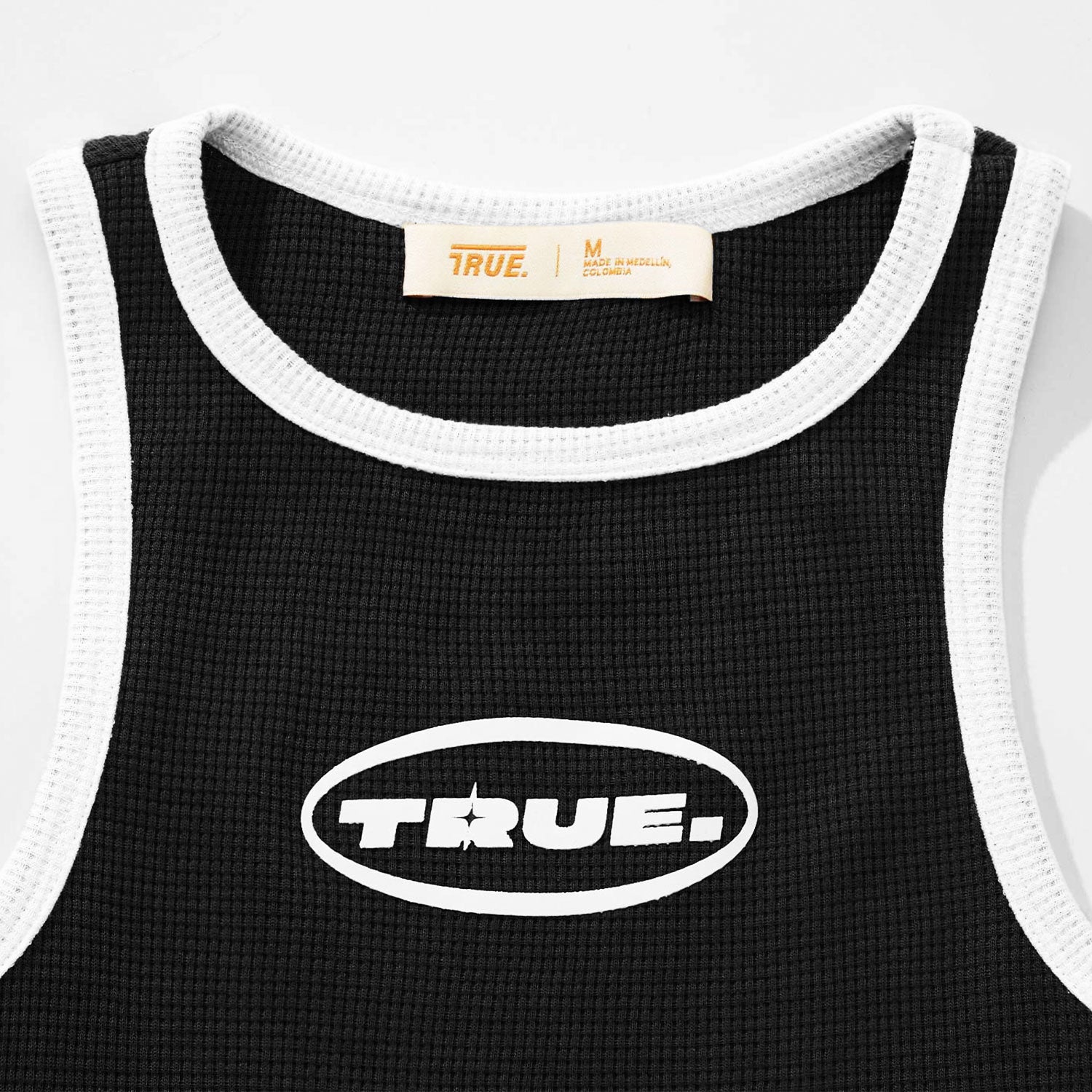 TEXTURED TANK TOP - BLACK