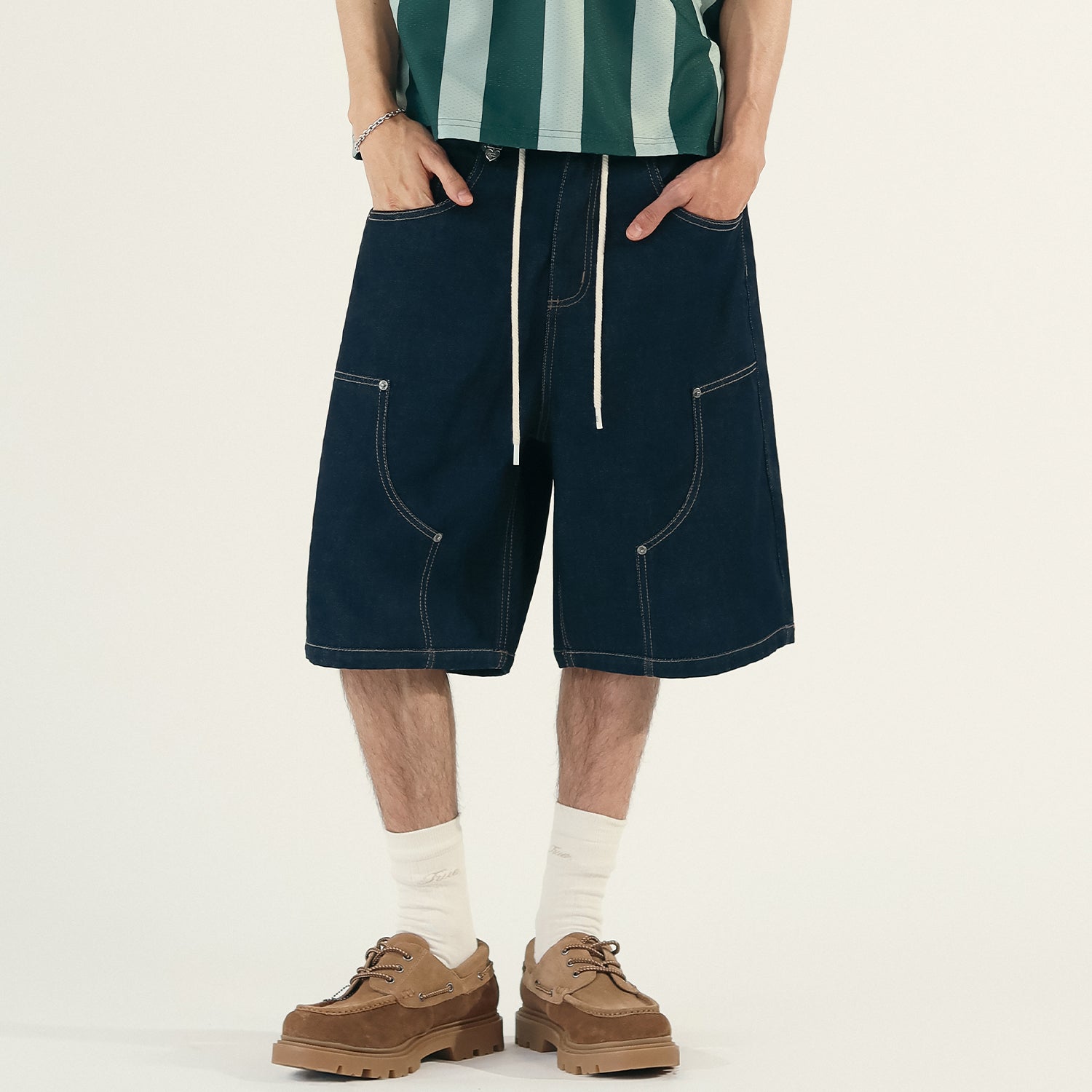 ALL STARS DENIM JORTS - BLUE