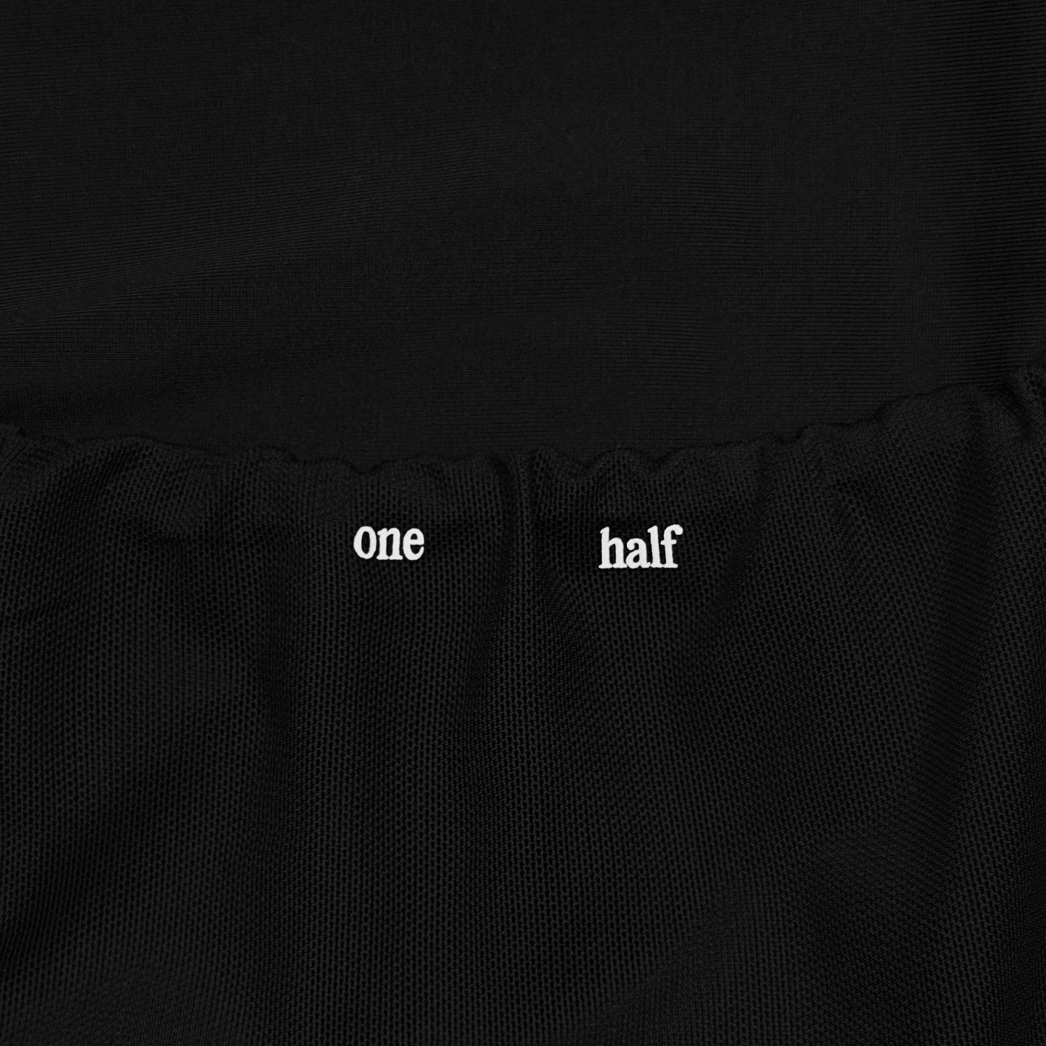 TRUE X ONE HALF OPEN MESH BODY - BLACK