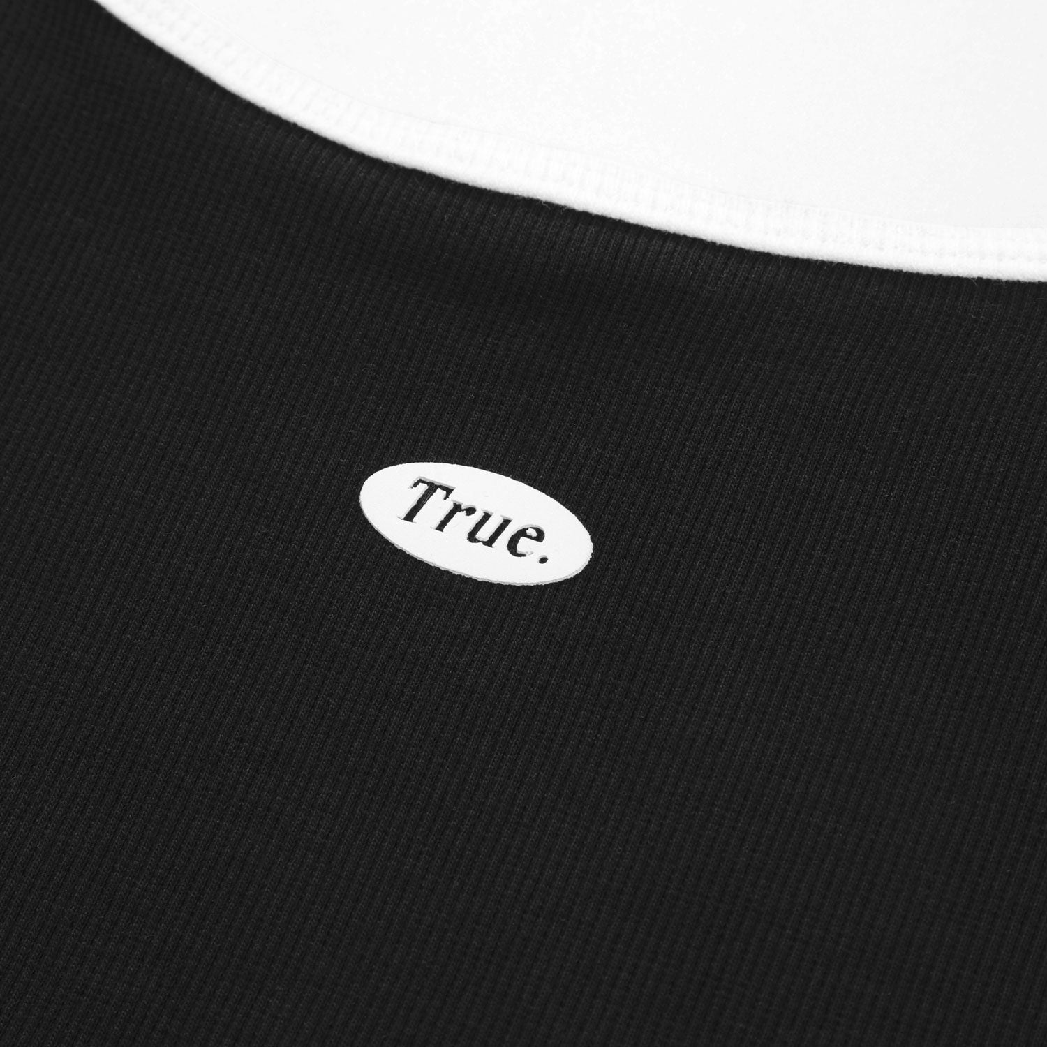 TRUE LOUNGE RIBBED BODY - BLACK