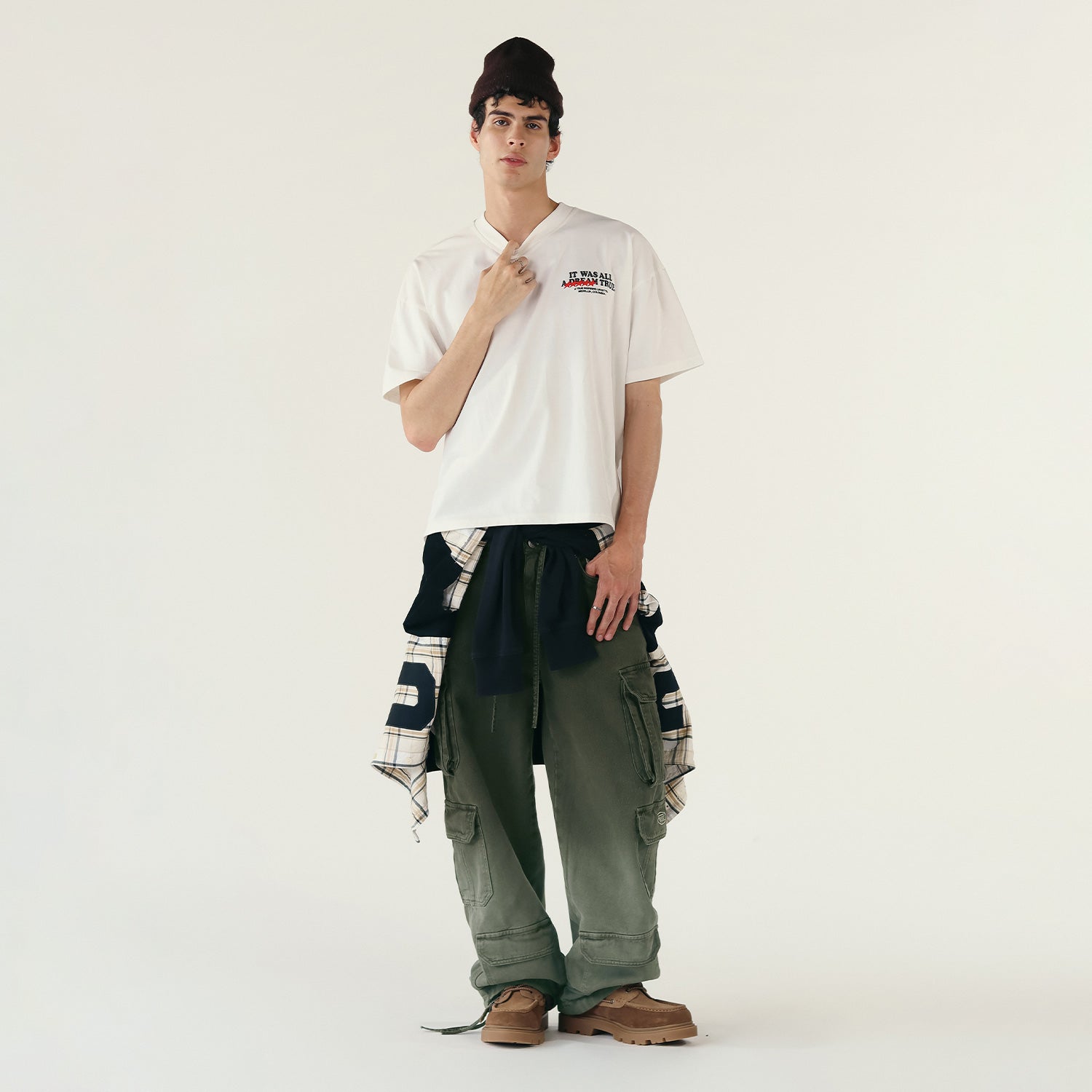 UTILITY POCKET CARGO PANTS - GREEN