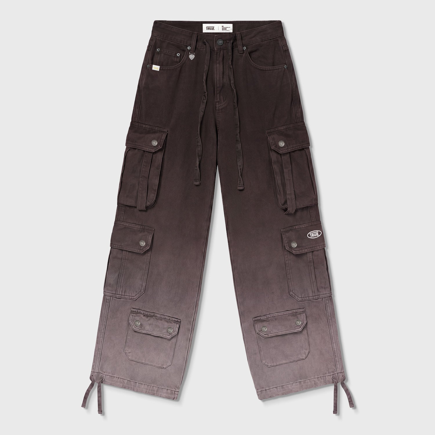 UTILITY POCKET CARGO PANTS - BROWN