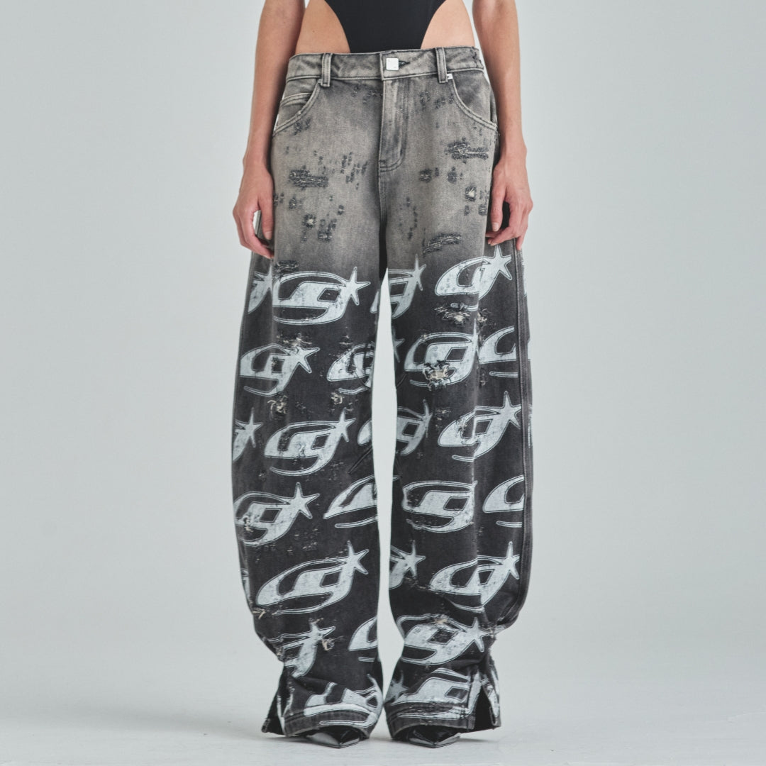 W ACT 1 UG STAR ANKLE FOCUS JEAN - WASHED GRAY