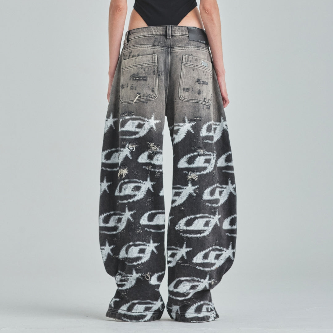 W ACT 1 UG STAR ANKLE FOCUS JEAN - WASHED GRAY