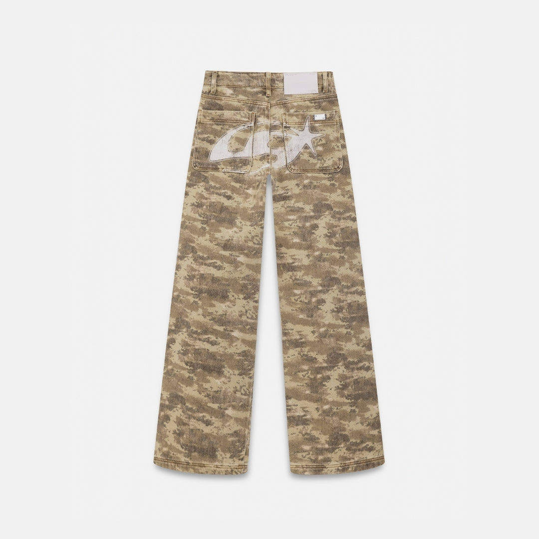W ACT 1 UG STAR WIDE JEAN - LIGHT CAMMO