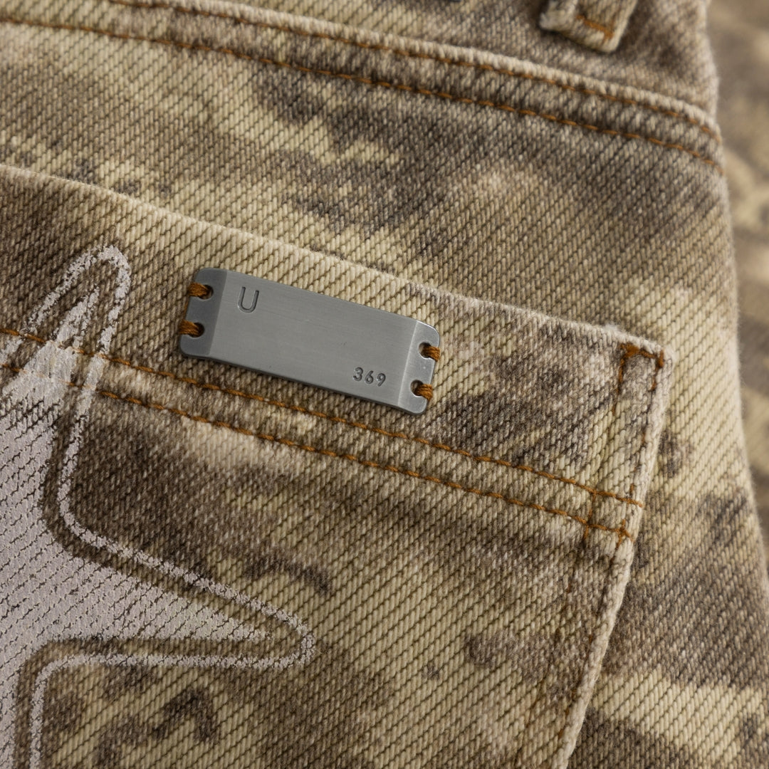 W ACT 1 UG STAR WIDE JEAN - LIGHT CAMMO